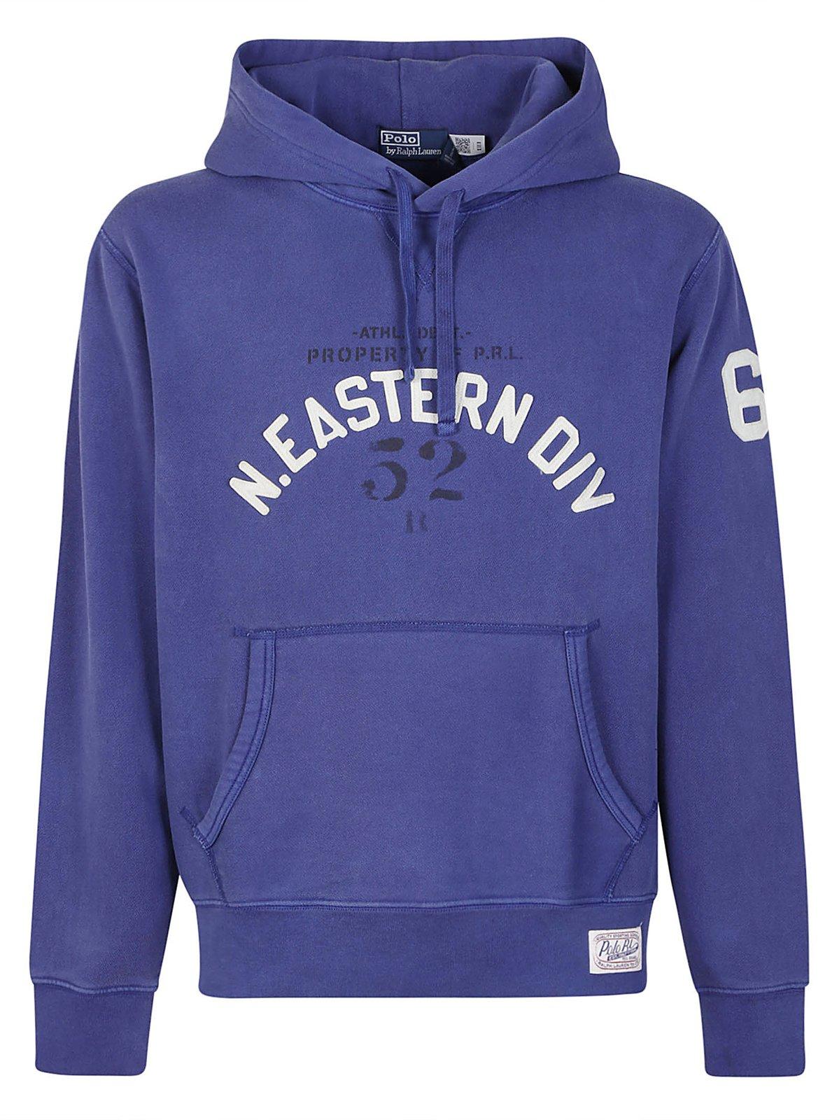 Logo Patch Drawstring Hoodie