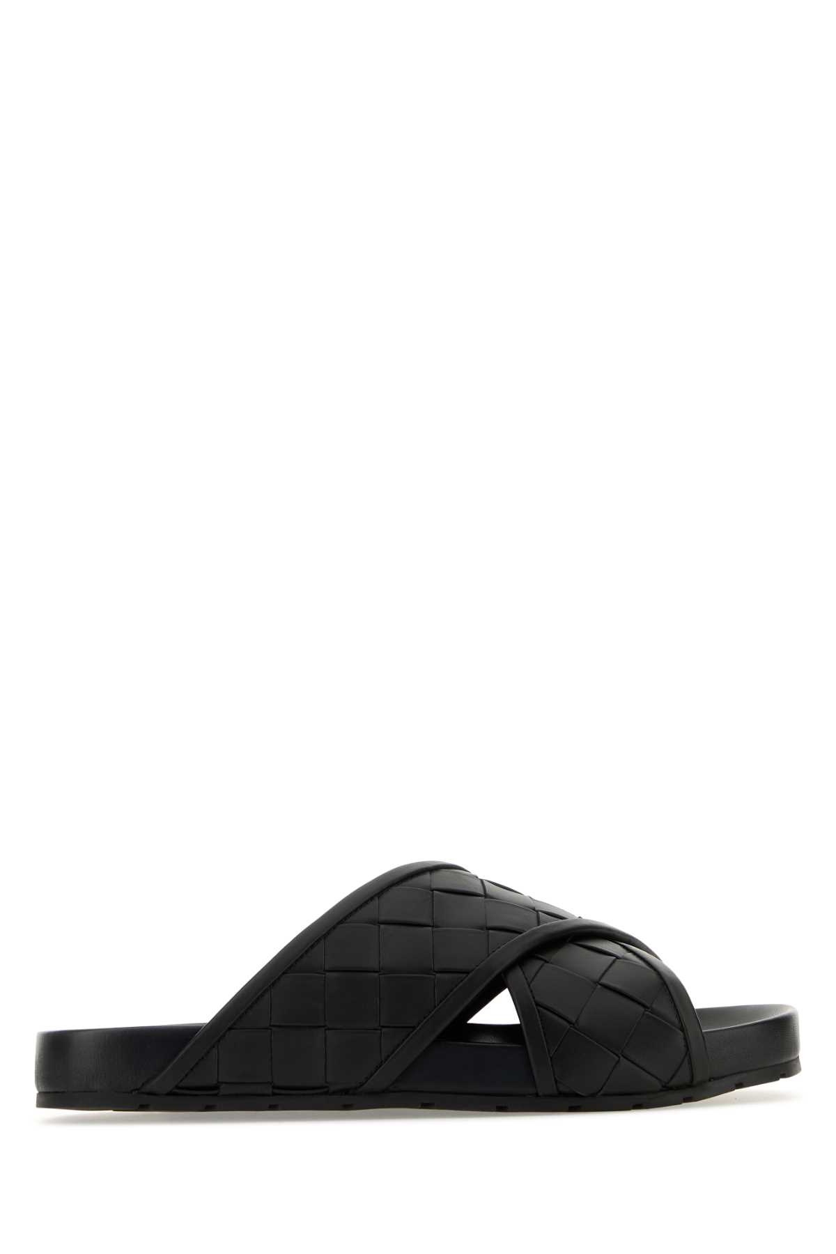 Black Leather Tarik Sandals