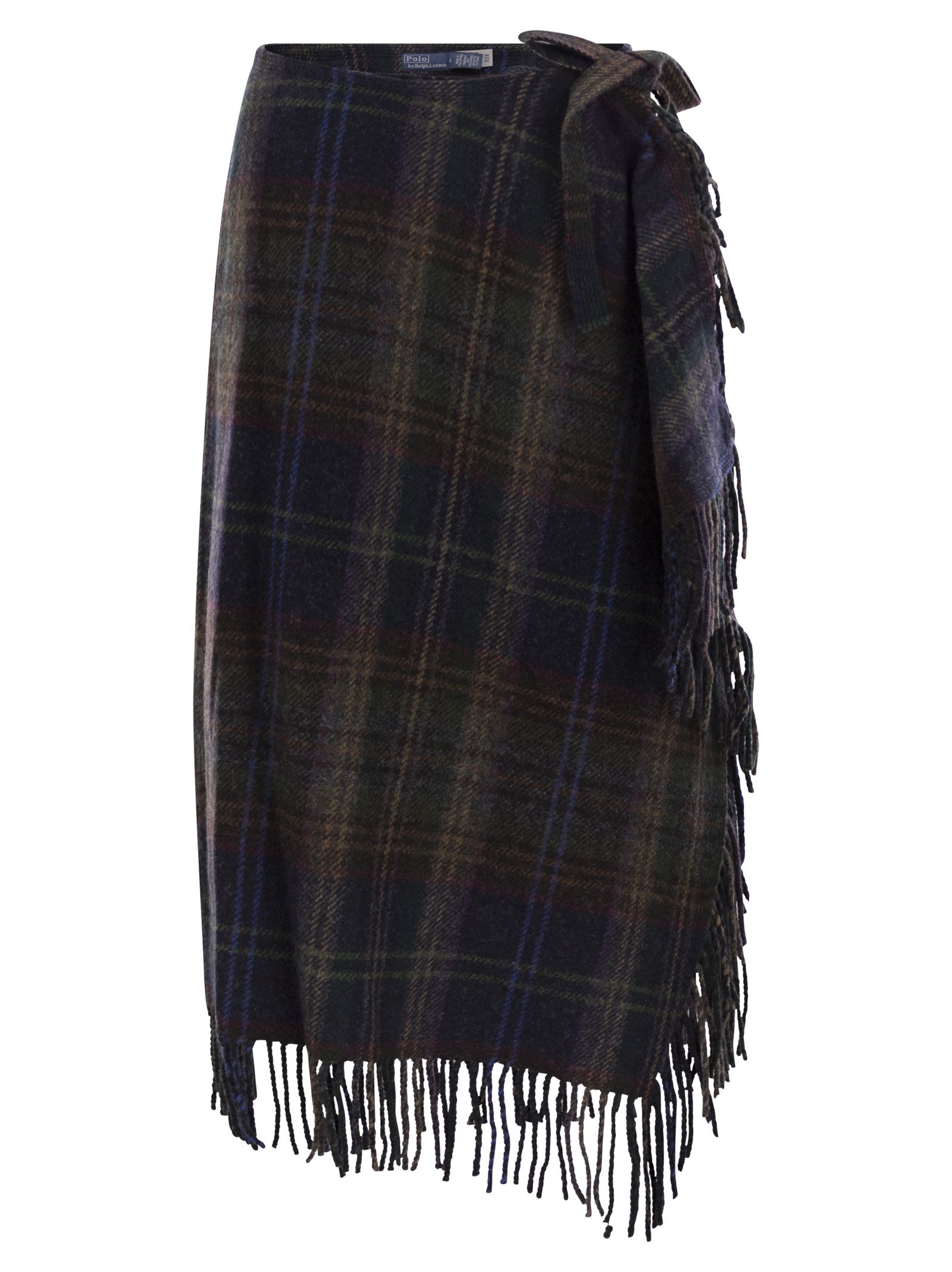 Fringed Wrap Skirt