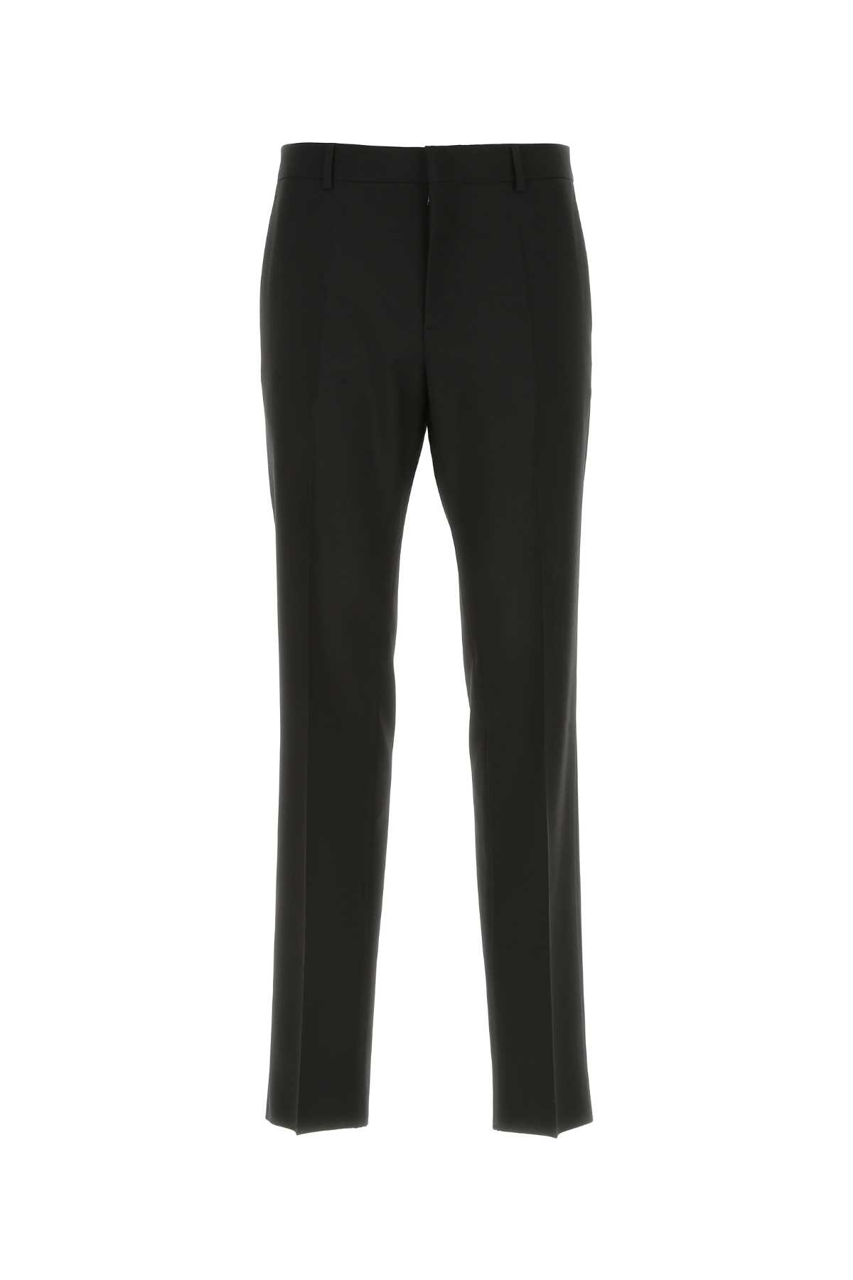 Black Wool Pant