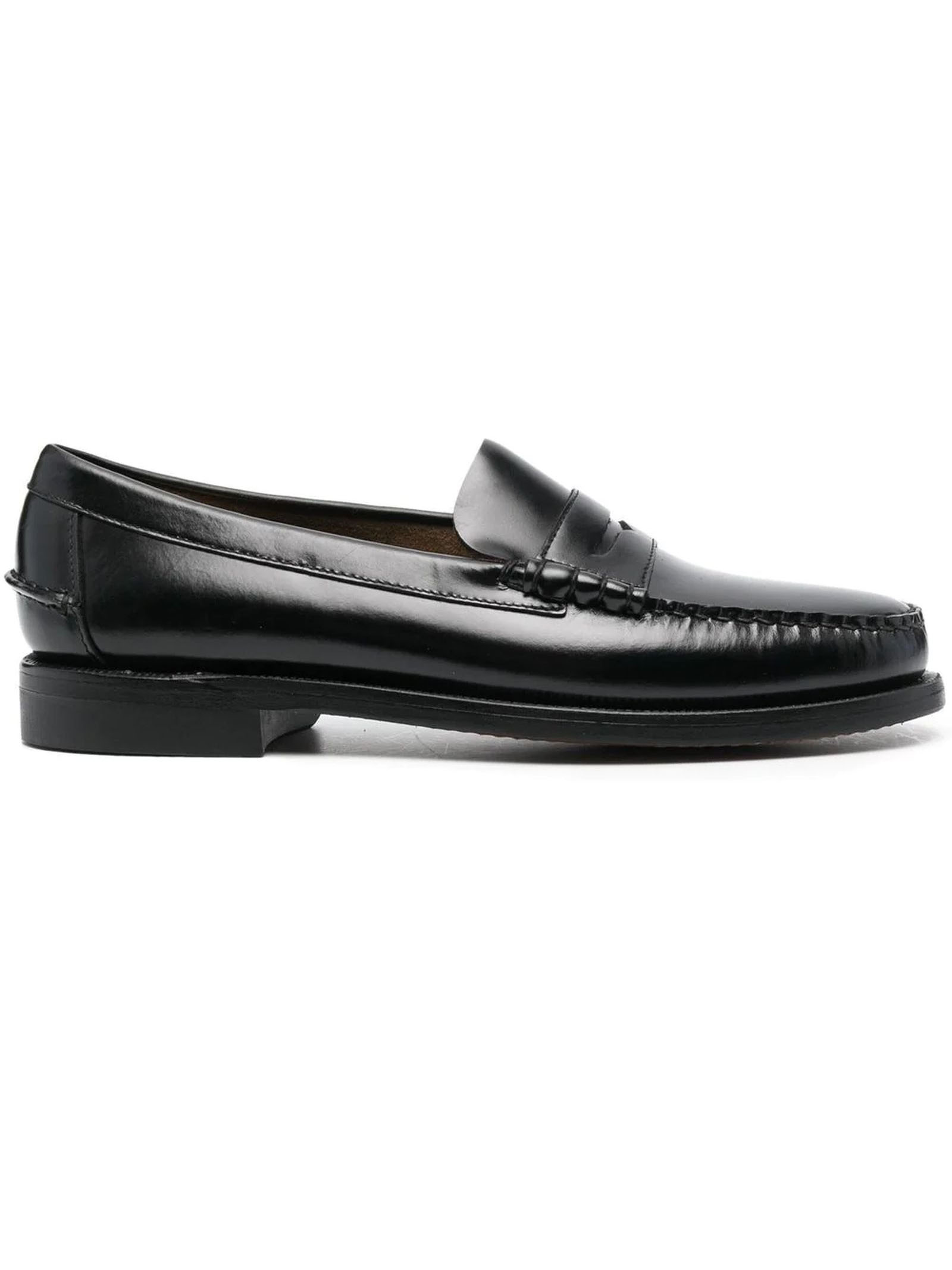 Black Leather Loafers