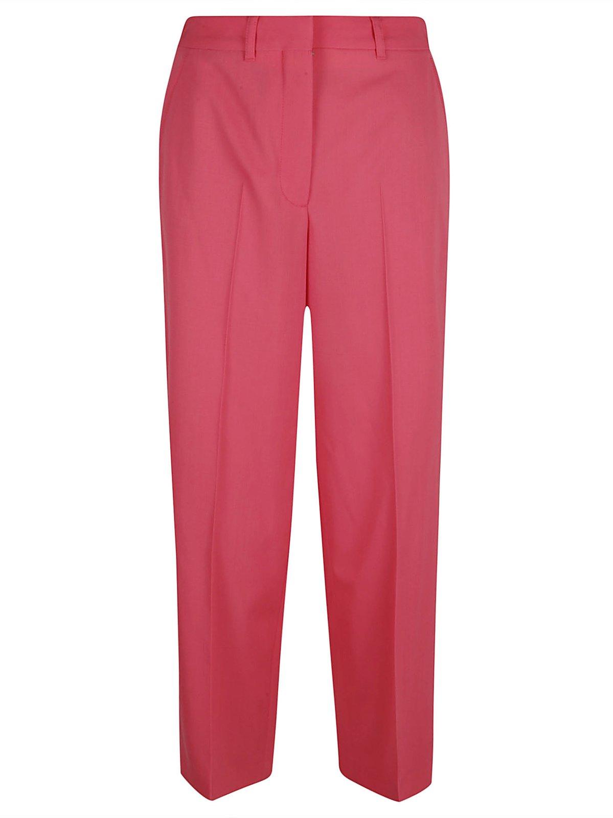 Straight Leg Pleated Trousers