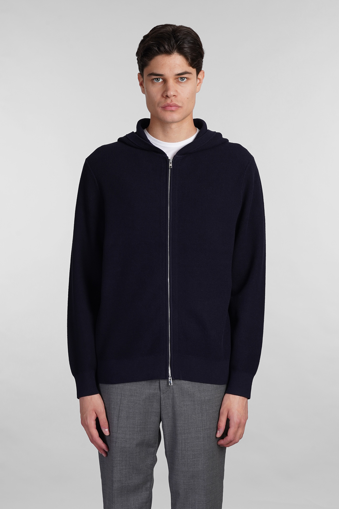 Sweatshirt In Blue Cotton