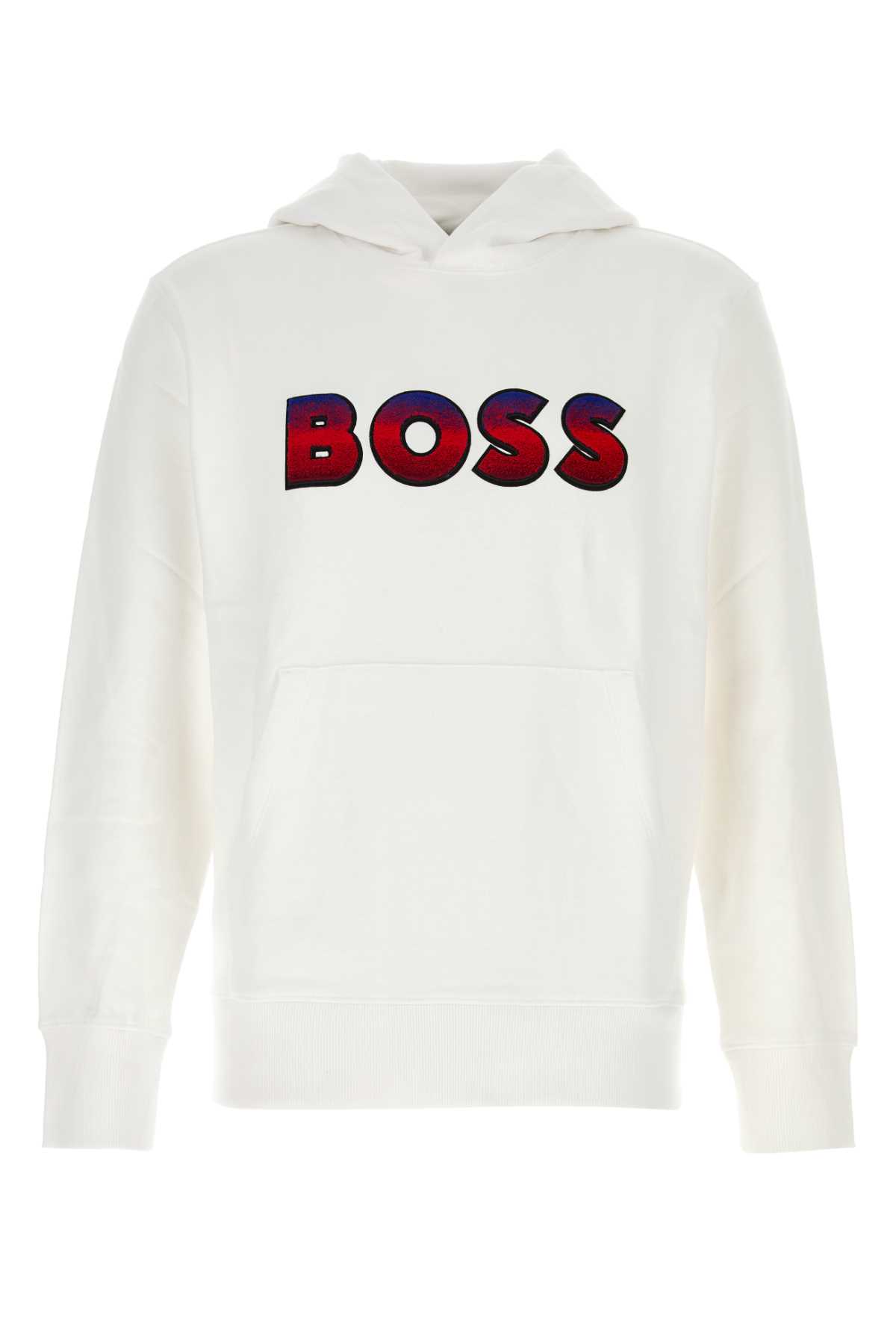 White Cotton Sweatshirt