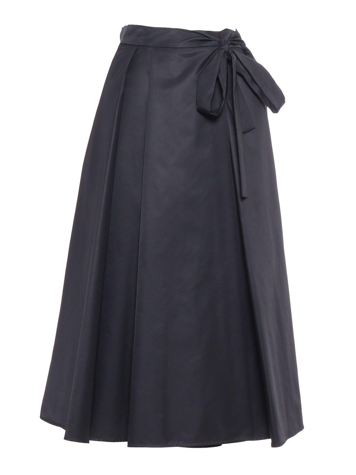 Weekend Max Mara Tema Black Skirt In Black