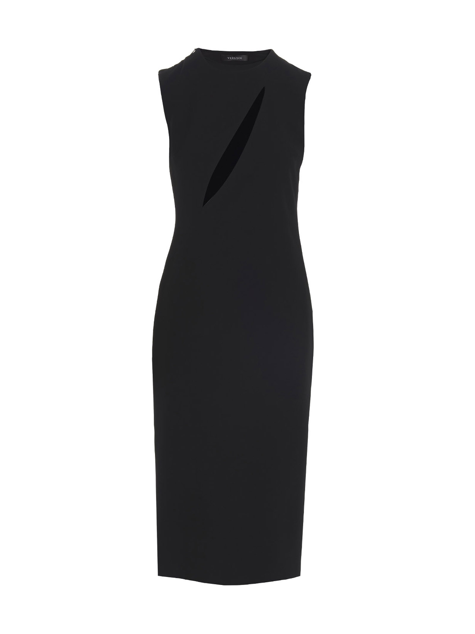 Sleeveless Midi Dress With Cutouts