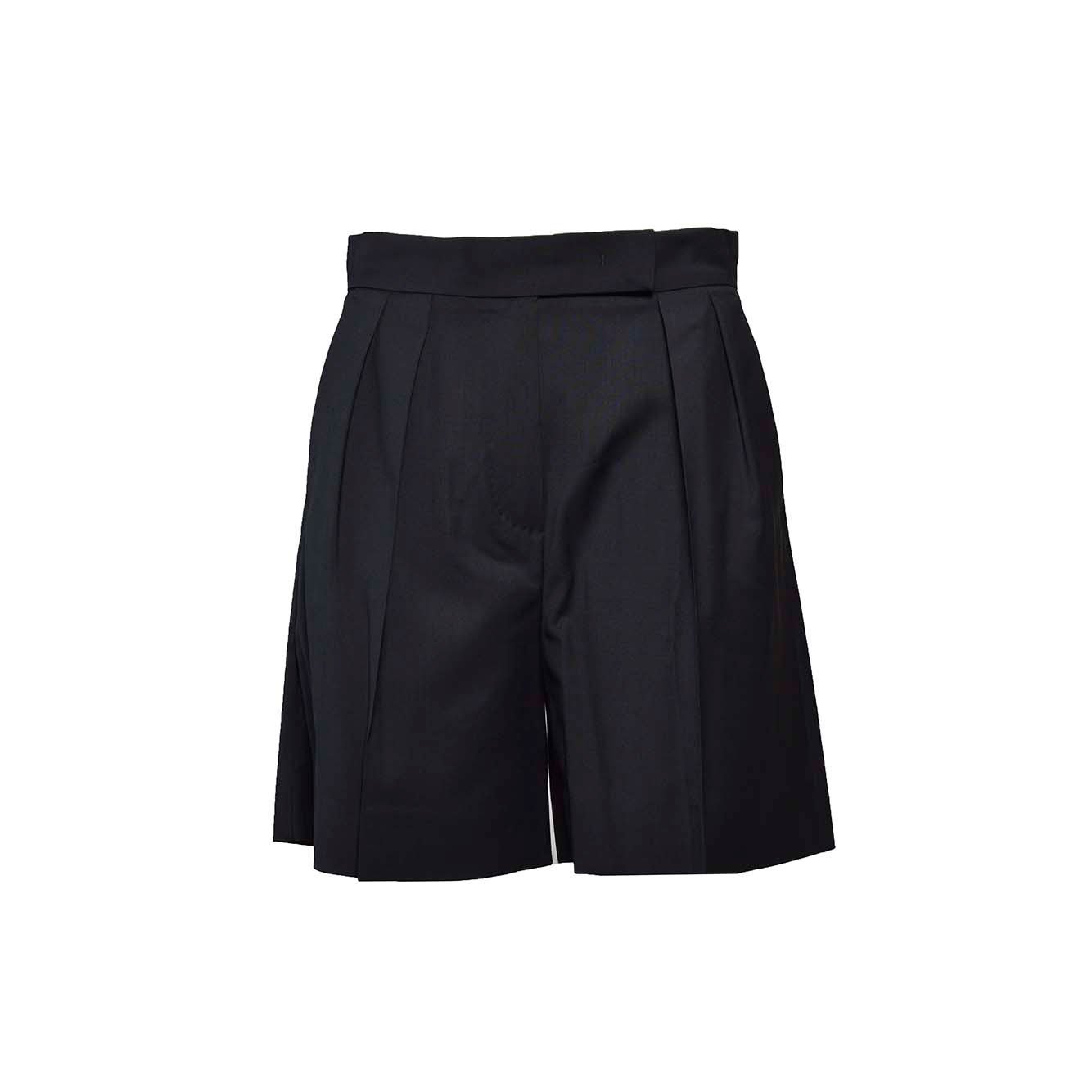 Jessica Pleat Detailed Shorts