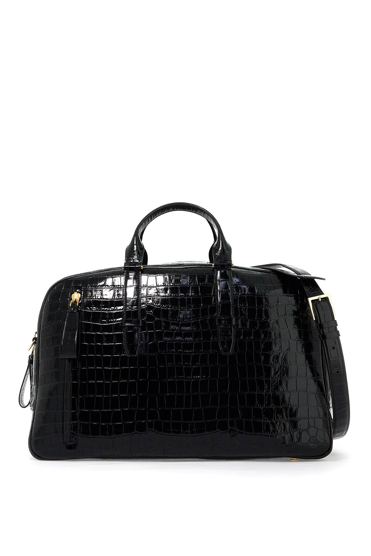 Black Croco Bowling Bag