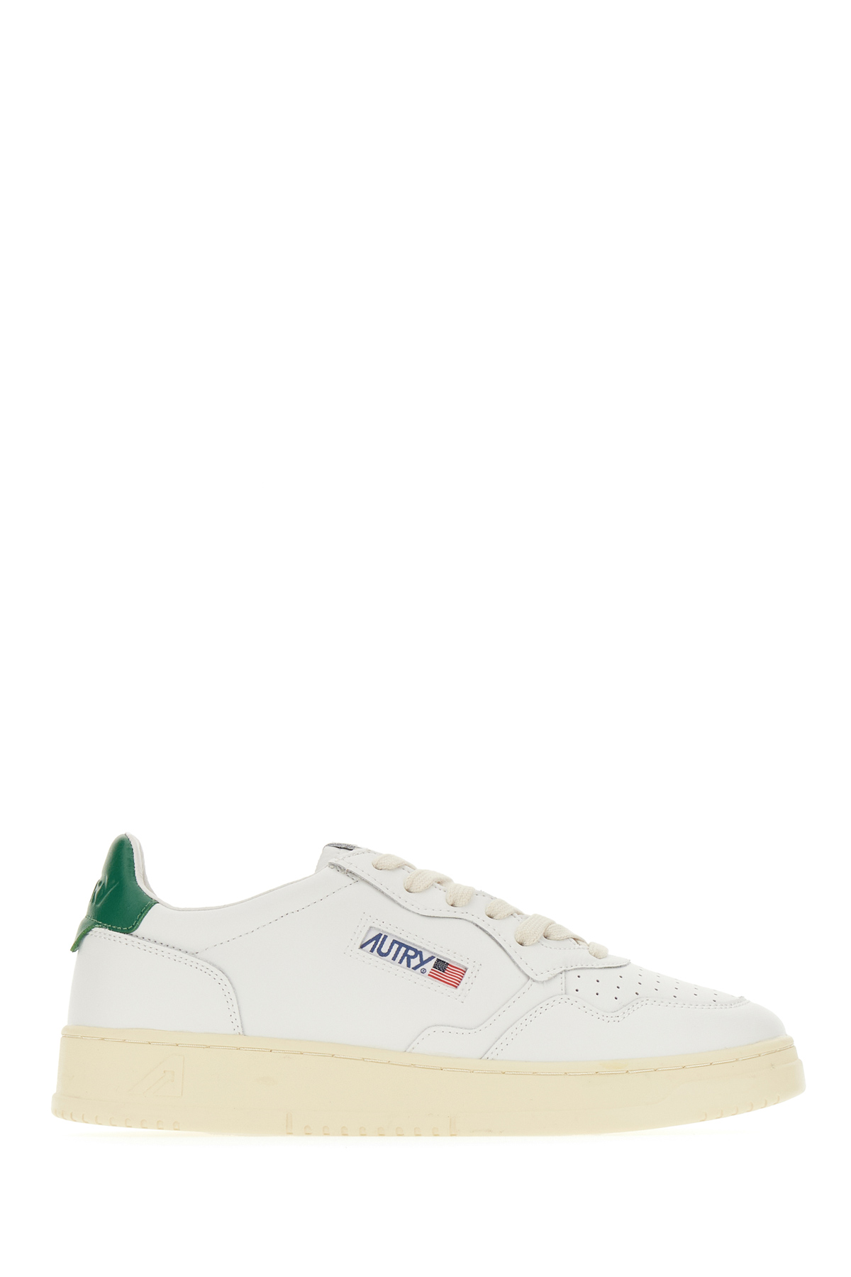 White Leather Medalist Sneakers