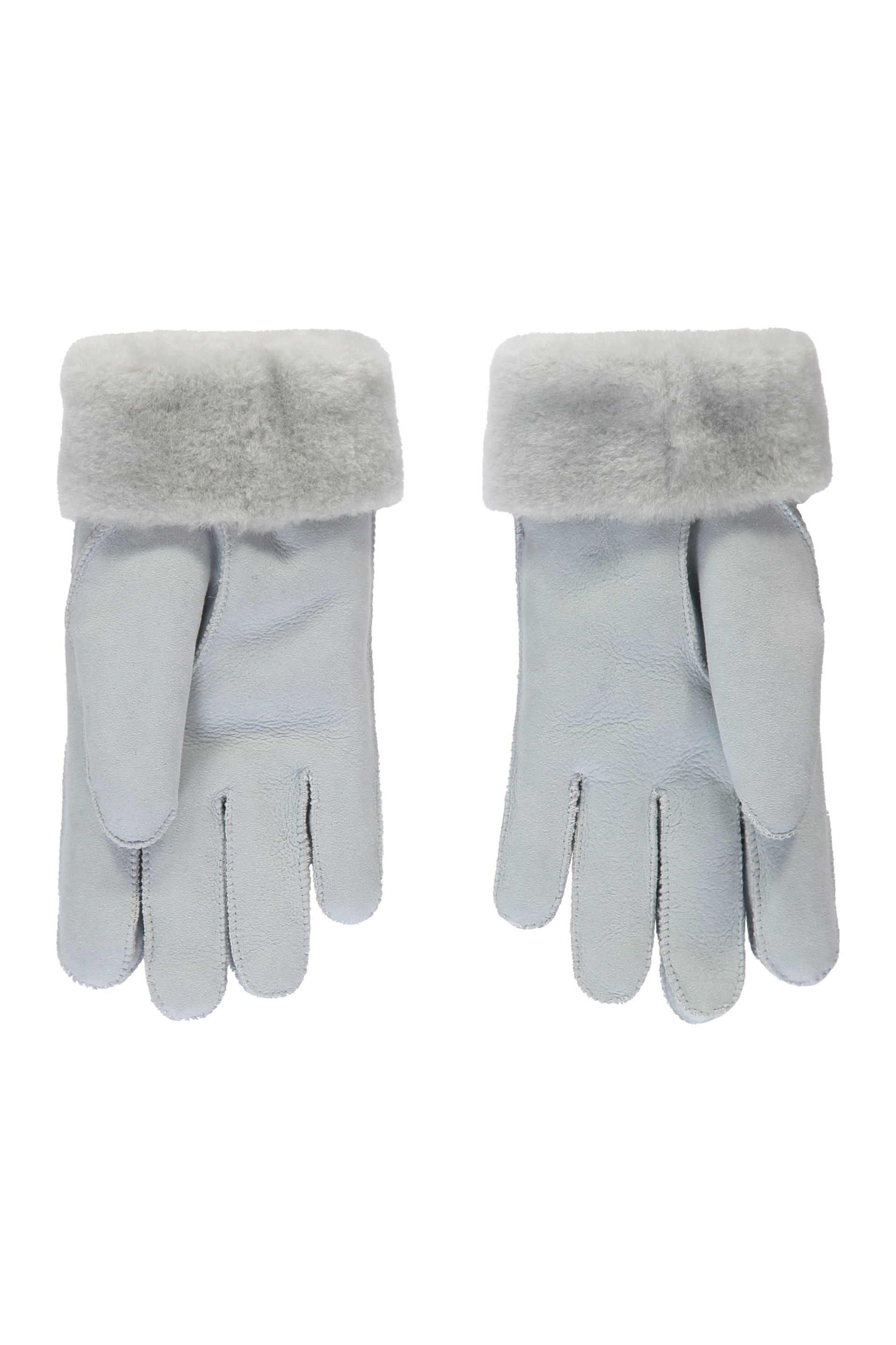 Parajumpers Woman Gloves Light Grey Size L Sheepskin In Grey