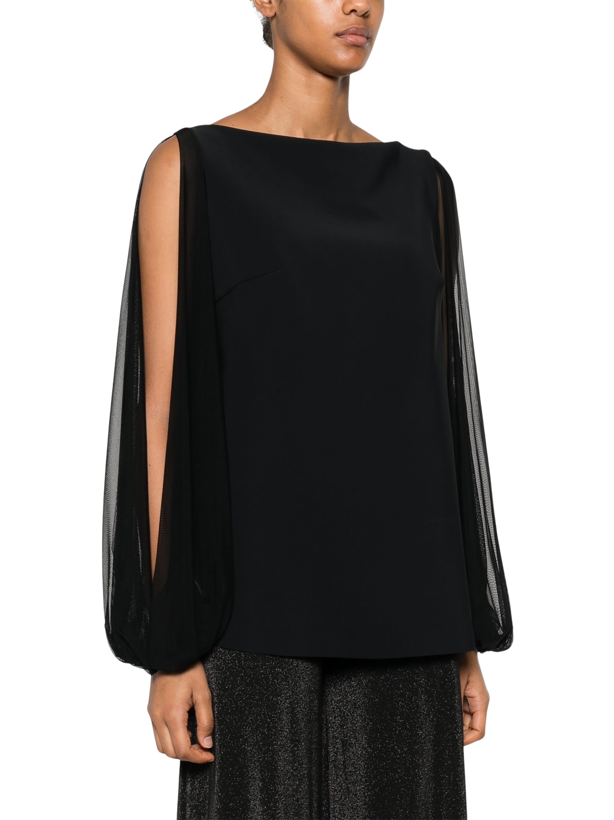 La Petit Robe Di Chiara Boni Shanti Illusion In Black
