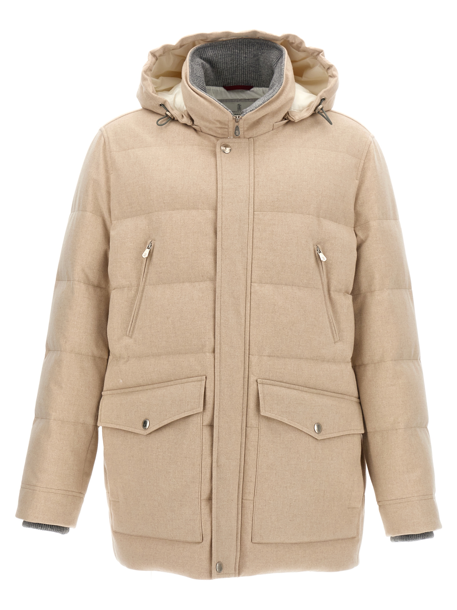 Long Hooded Down Jacket