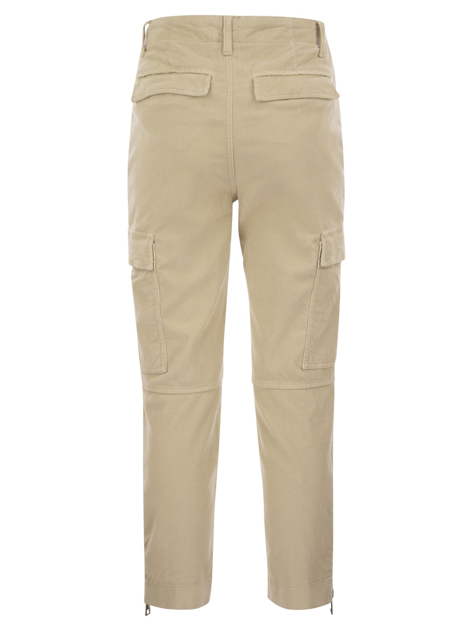 Dondup Velvet Cargo Pants - Eve In Ivory