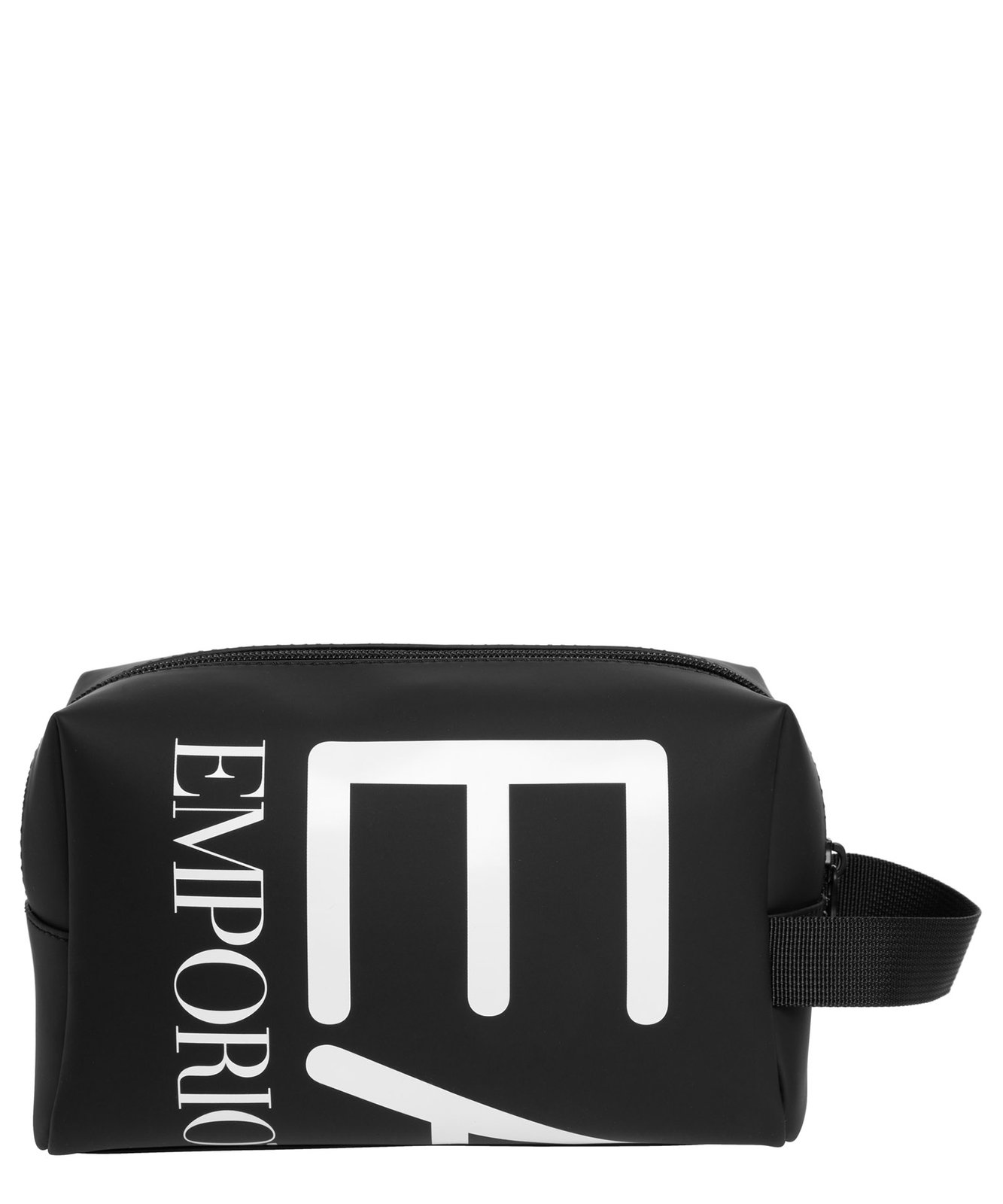 Logo-printed Zipped Wash Bag