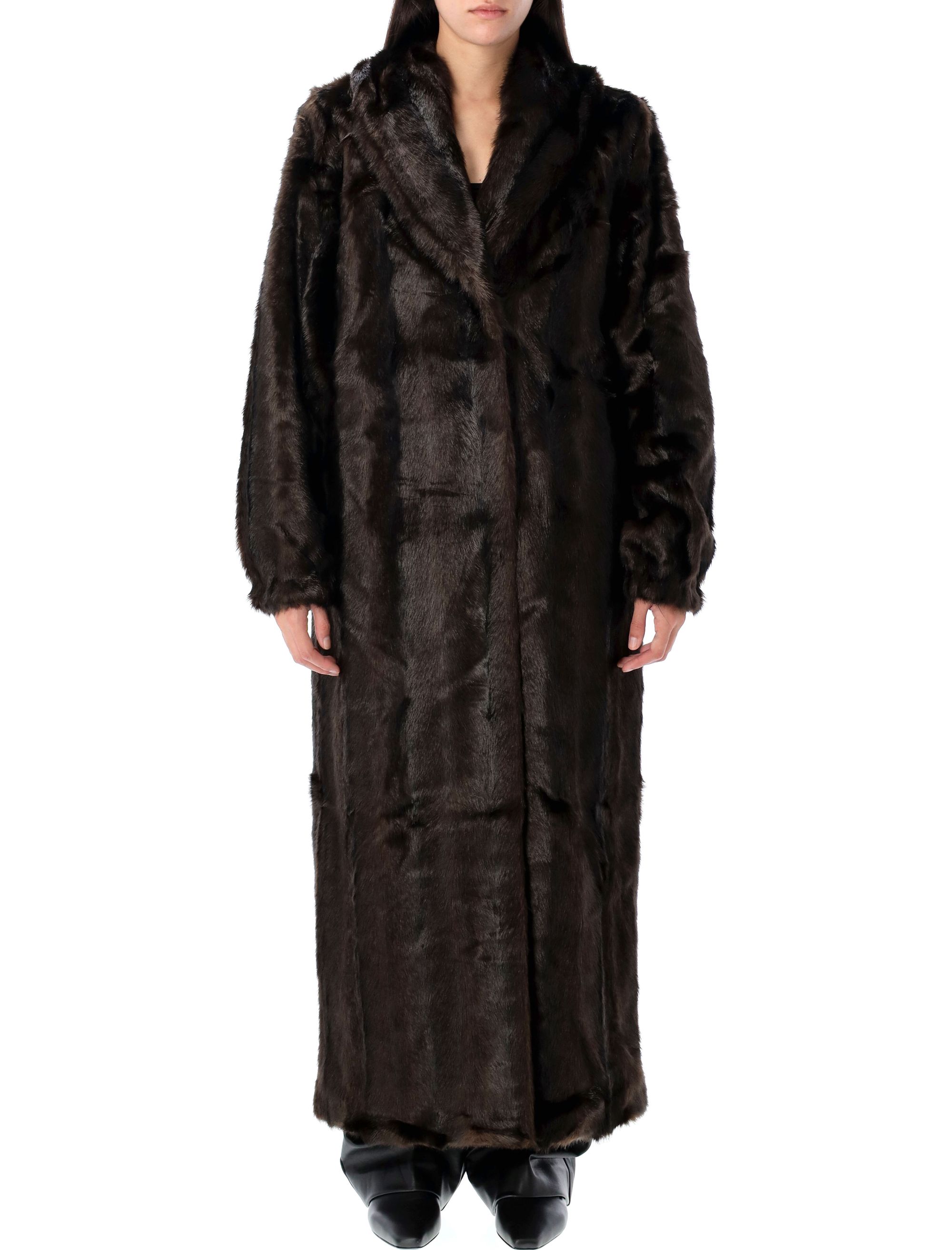 The Dixie Long Vegan Fur Coat