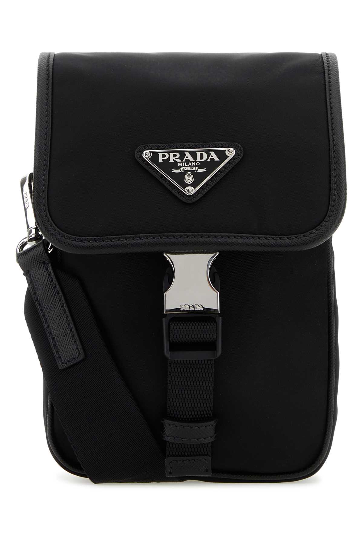 Black Nylon Crossbody Bag