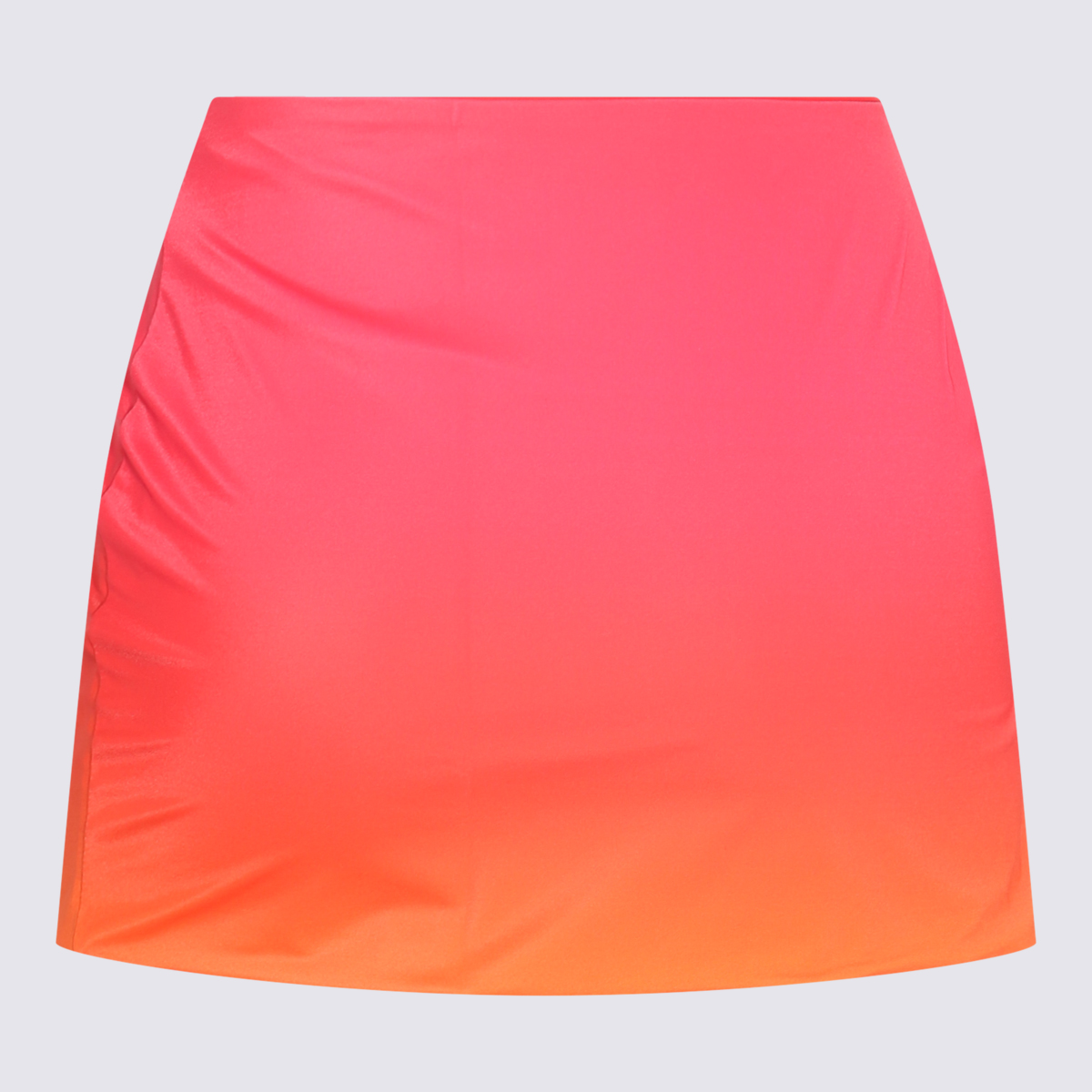 Hot Pink Stretch Double Ring Mini Skirt