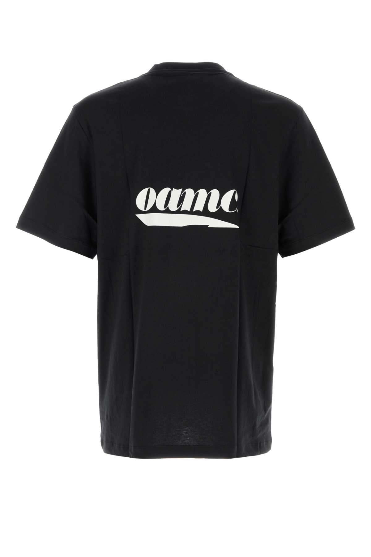 Oamc Photograph-print Cotton T-shirt In Black
