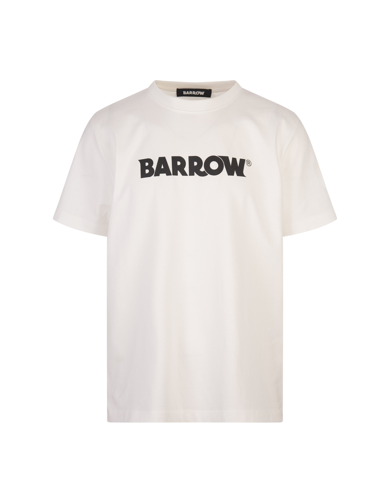 White T-shirt With Logo Lettering