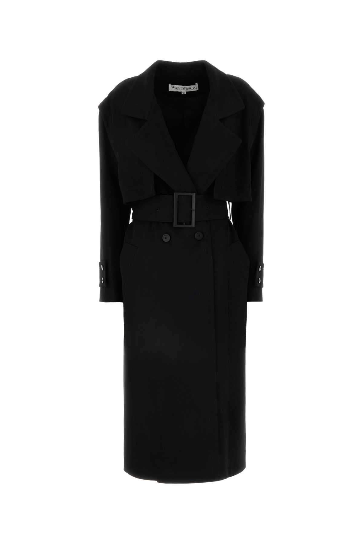 J.W. Anderson J. W. Anderson Black Wool Trench Coat