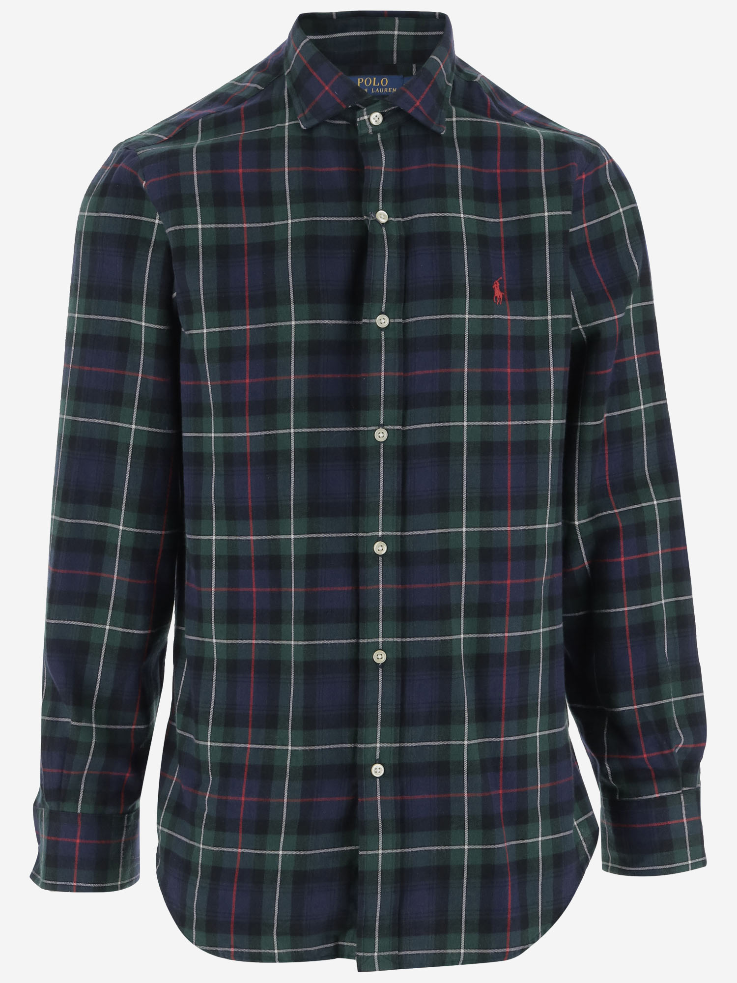 Cotton Shirt With Check Pattern Polo Ralph Lauren