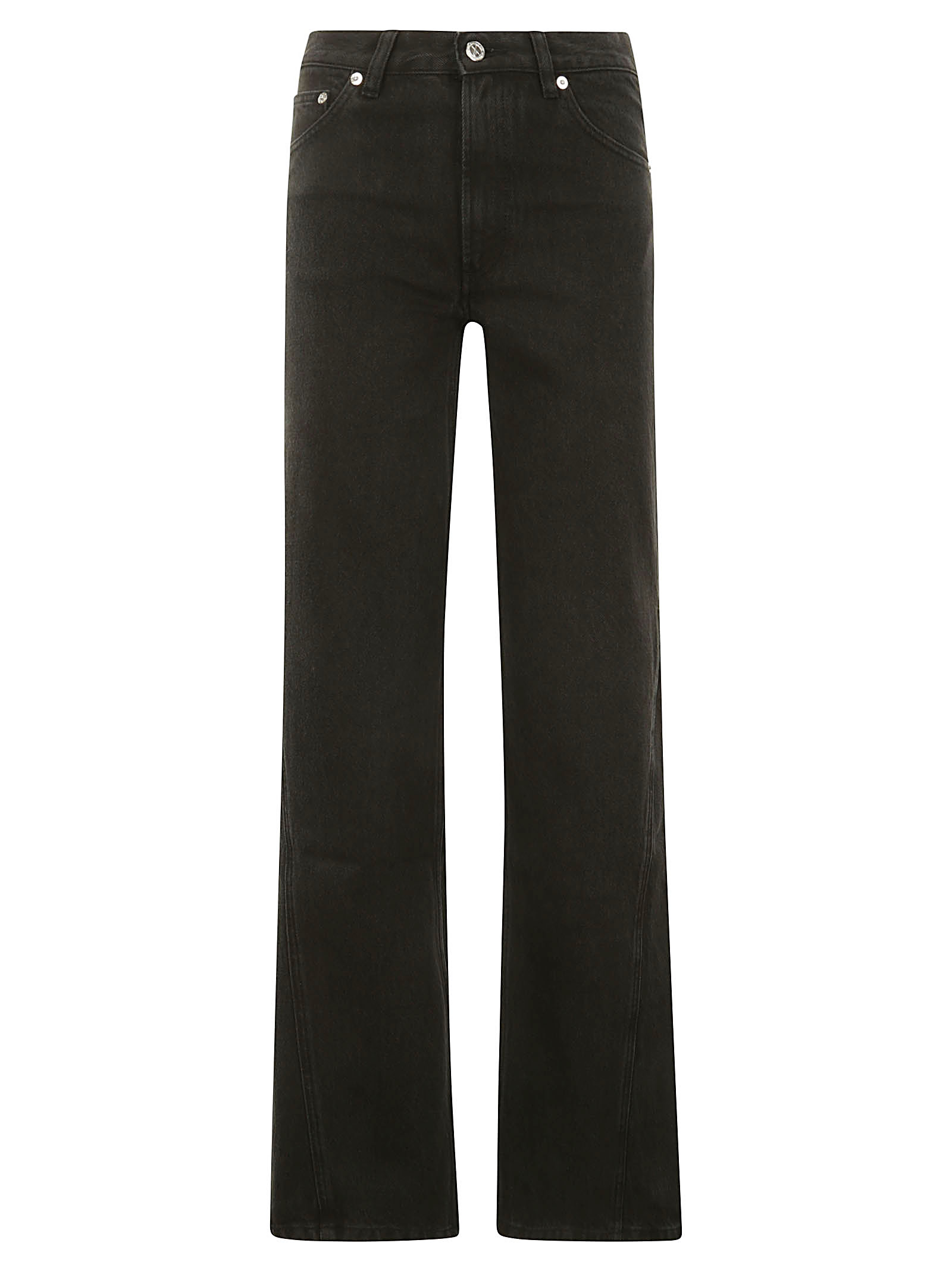 A. P.C. Button Detailed Straight Leg Jeans