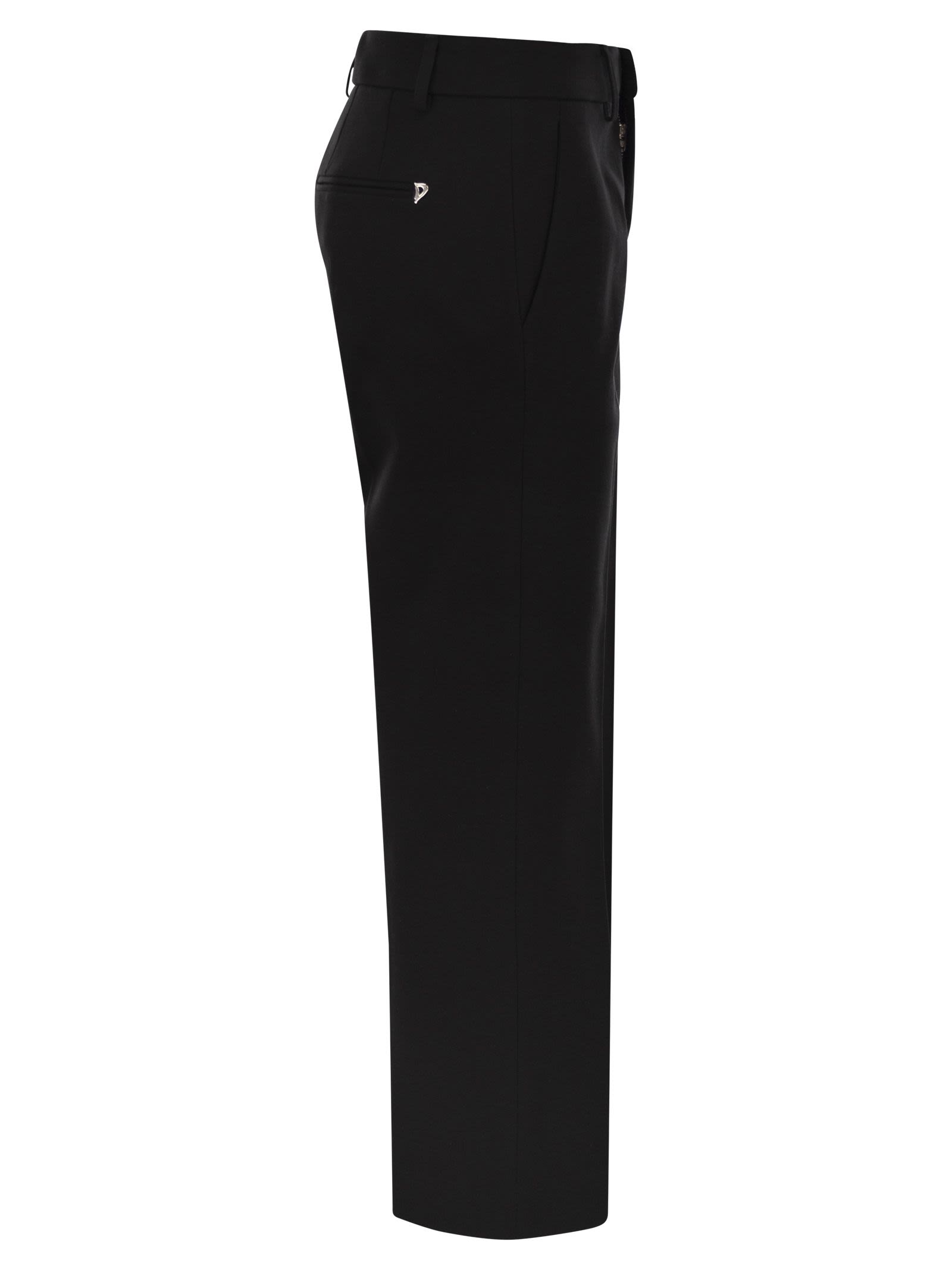 Dondup Logo Detail Track Pants In Black