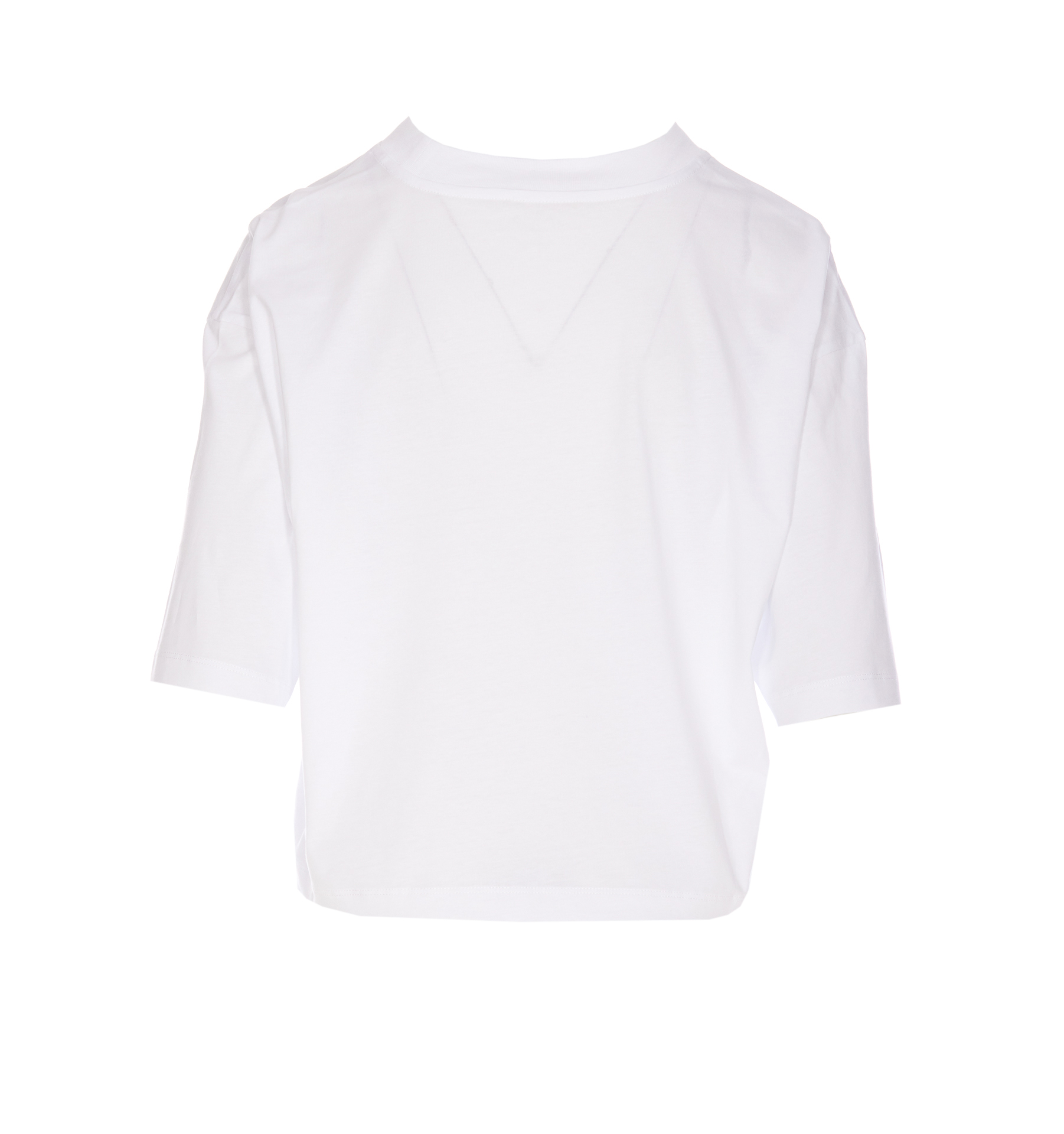 Shop Marni Bio Cotton Print T-shirt In Bianco/rosa