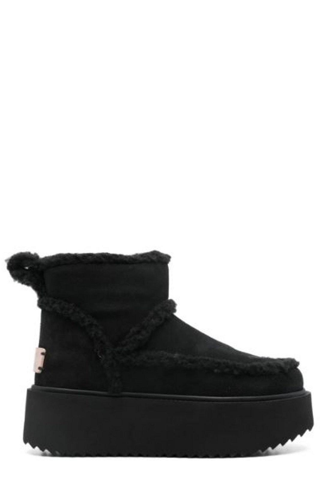 X Inuikii Shearling Trim Boots