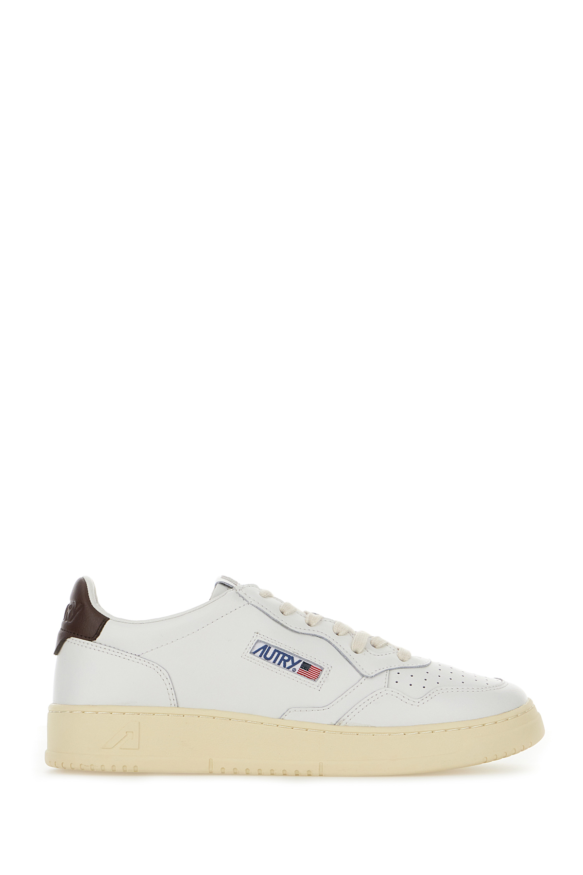 White Leather Medalist Sneakers