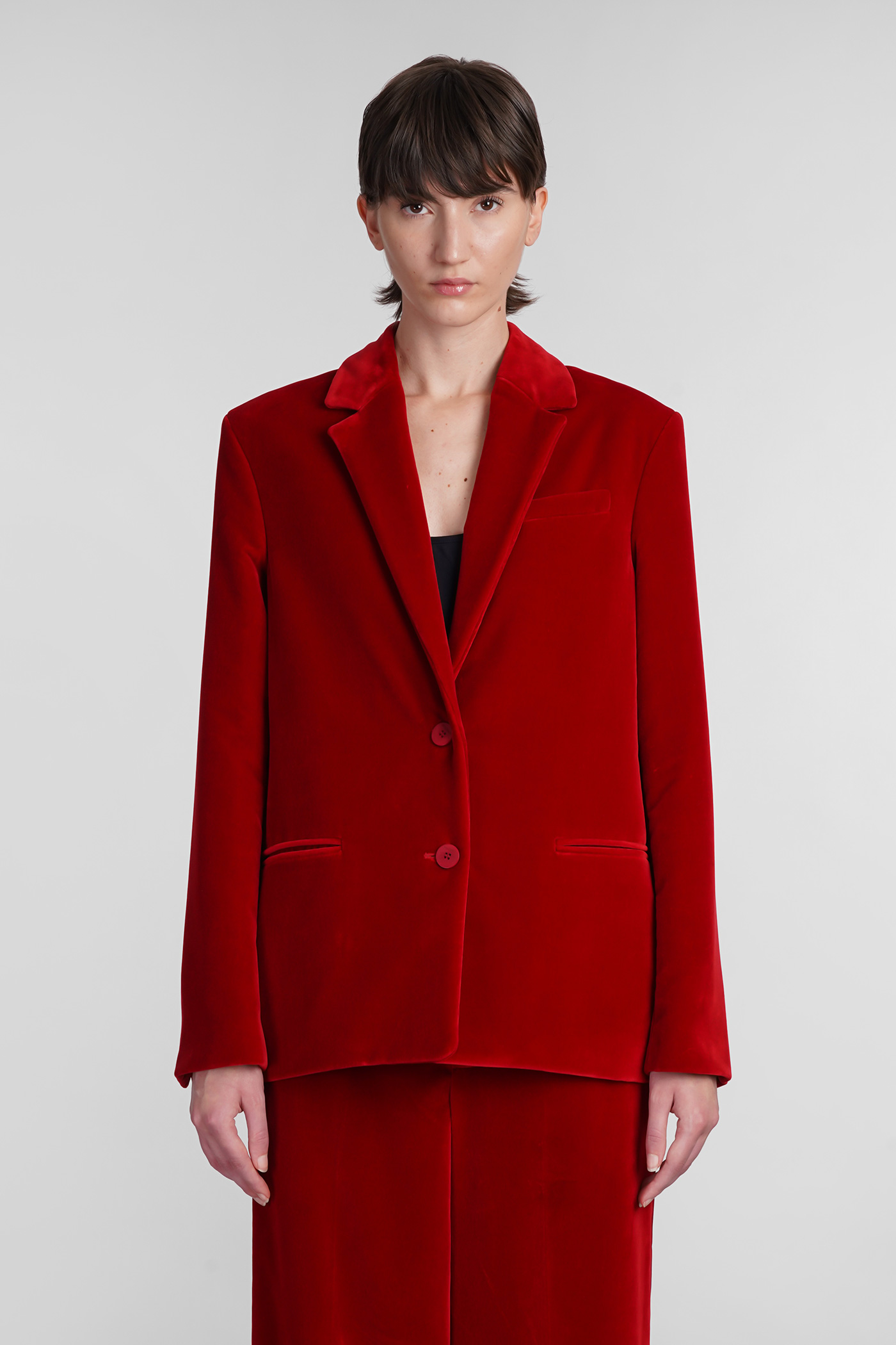 J.W. Anderson J. W. Anderson Blazer In Red Cotton