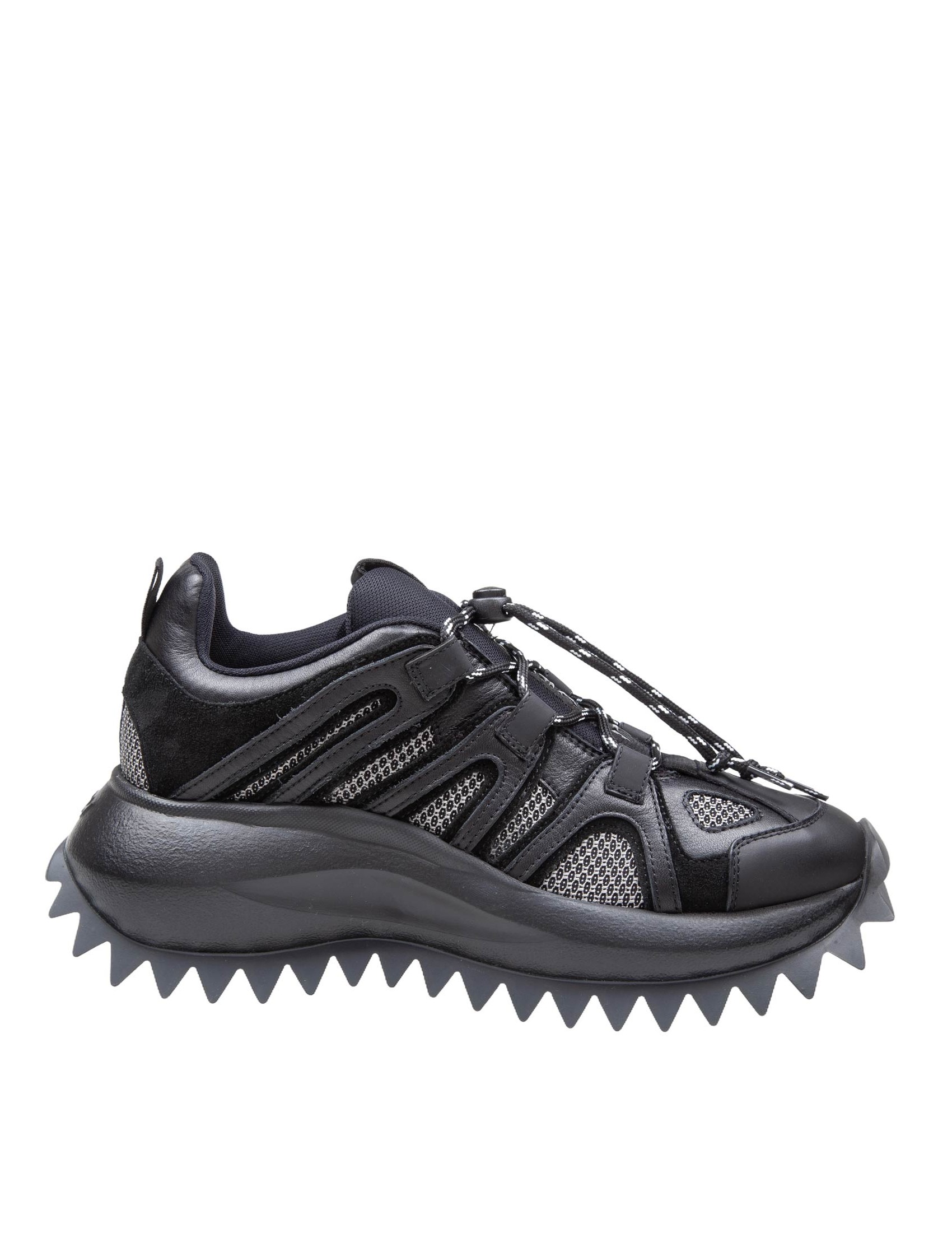 Vic Matié Running Trek Sneakers In Black Leather