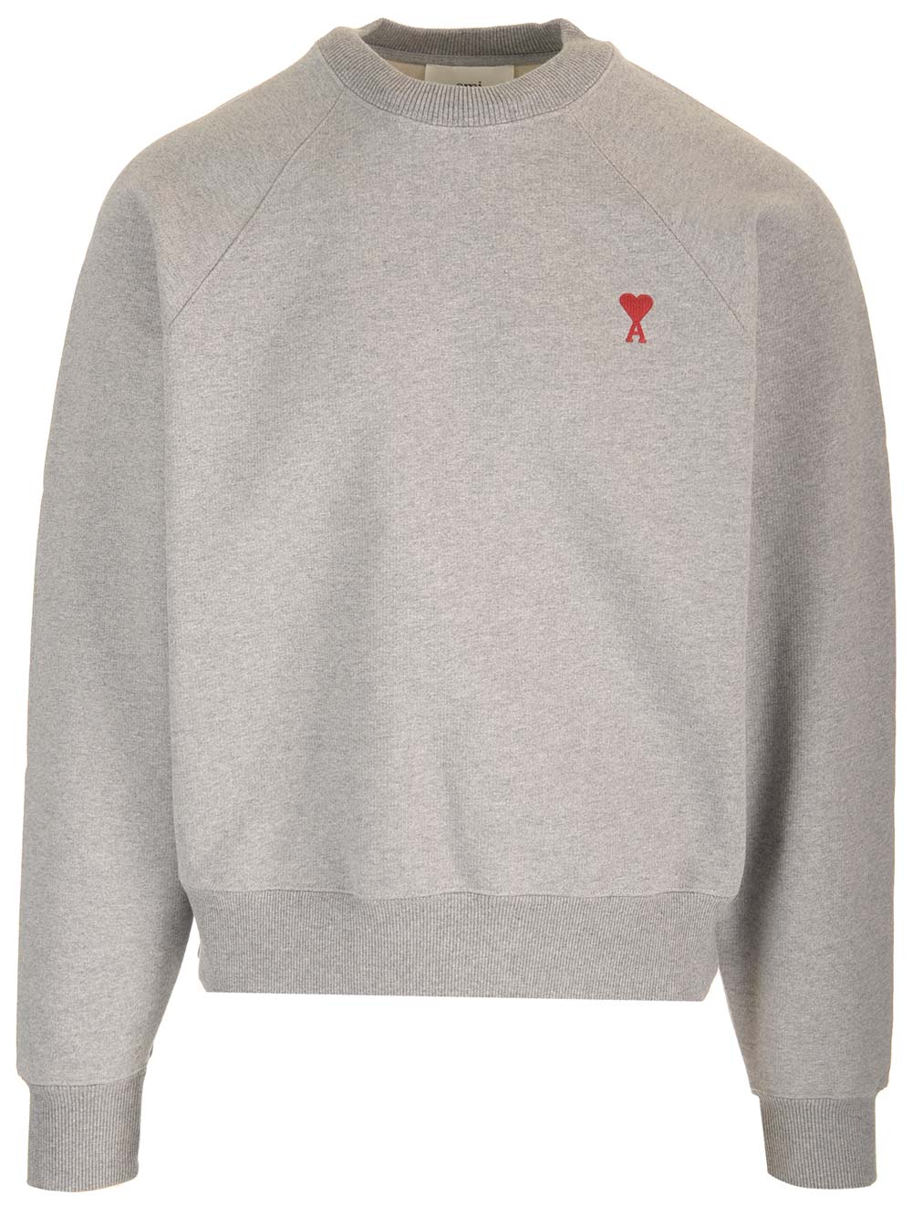 Grey Sweatshirt With Mini Logo