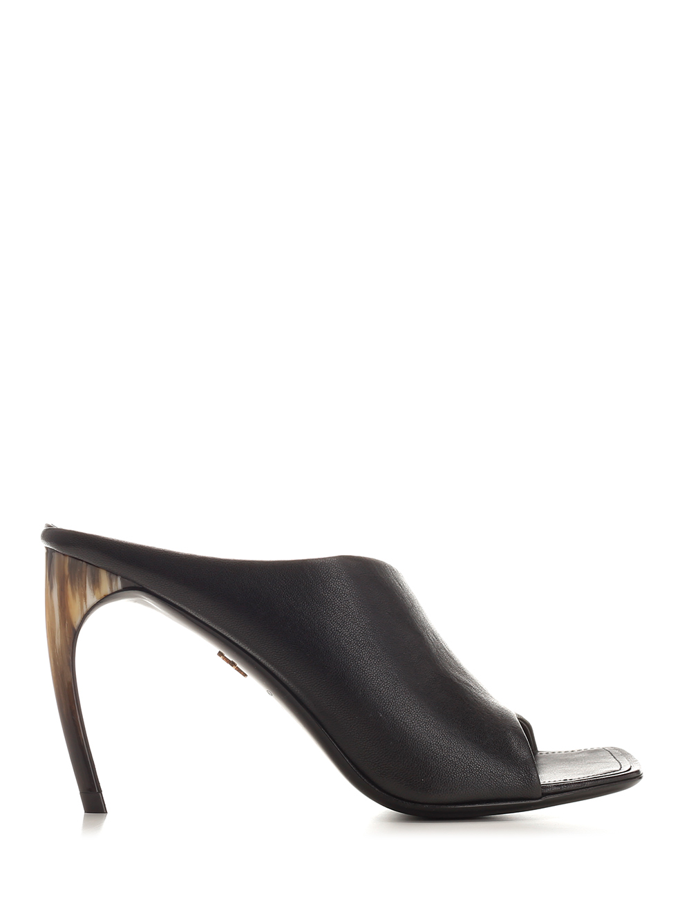 Mule With Curved Effect Heel