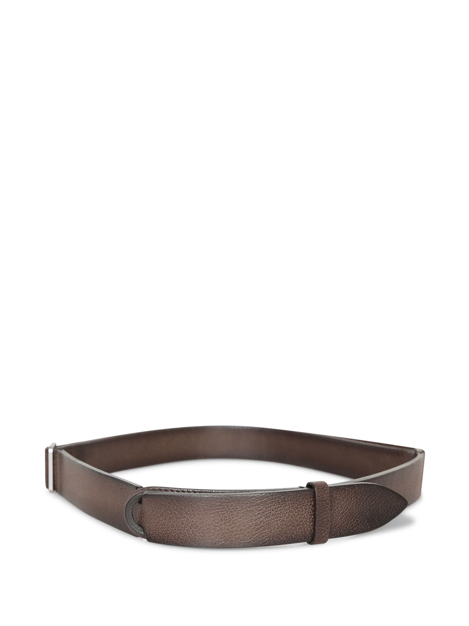 Chevrette Belt In Dark Brown