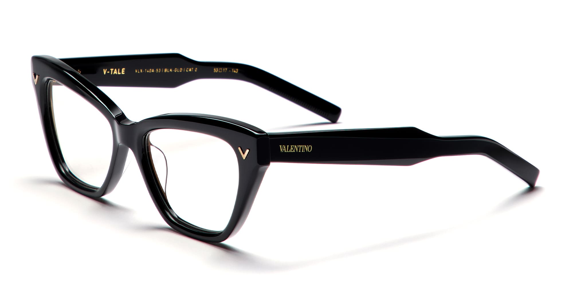 Valentino Eyewear Cat-eye Frame Glasses In Black