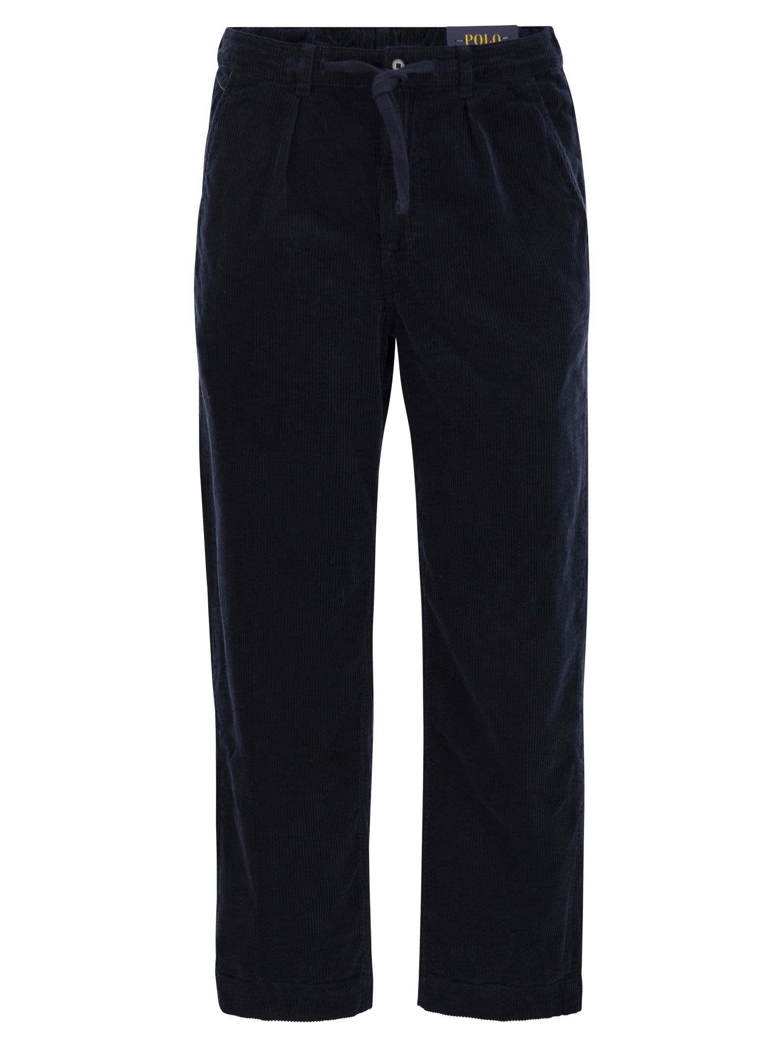 Corduroy Trousers With Pleats