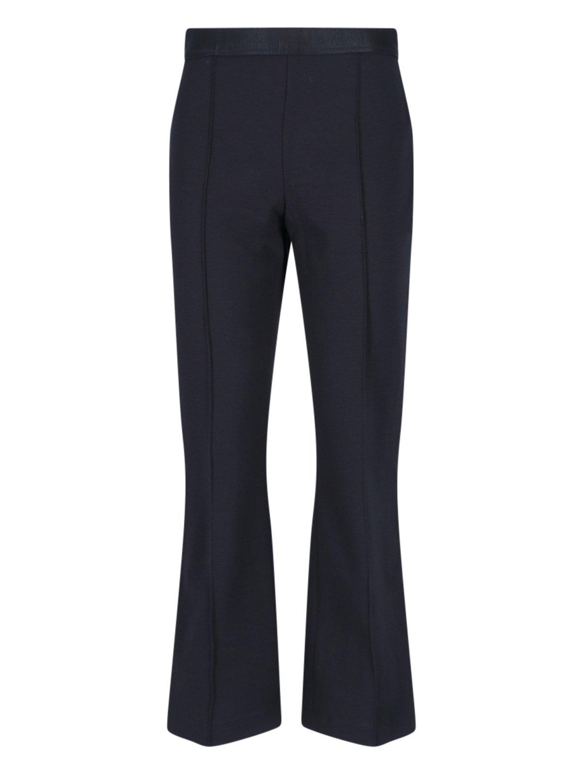 Grazia Logo Waistband Straight-leg Trousers