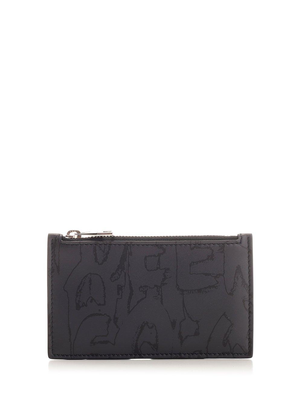 Graphic-printed Zipped Wallet