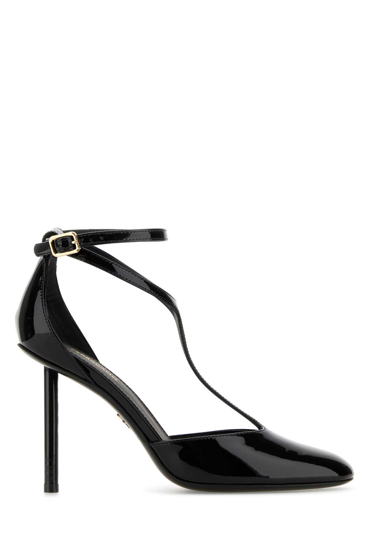 Black Leather Lysandra Pumps