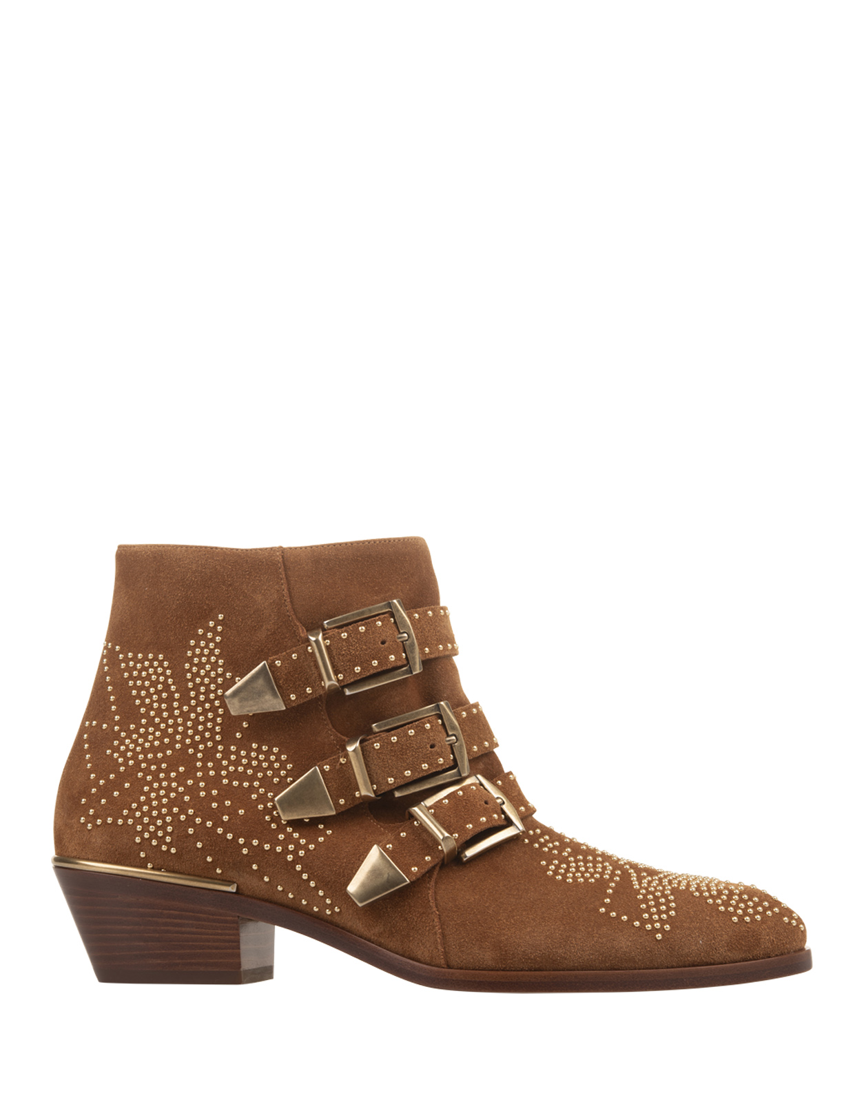 Chloé Brown Suede Susanna Ankle Boots