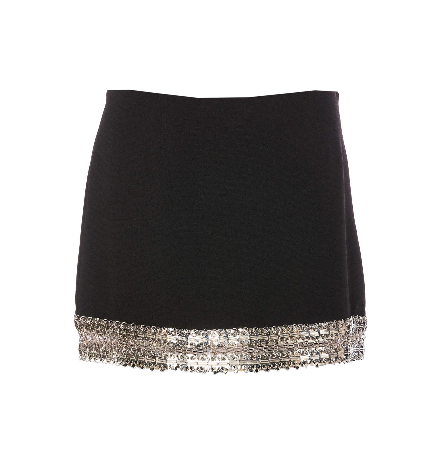 Eliot Crepe Embellished Mini Skirt