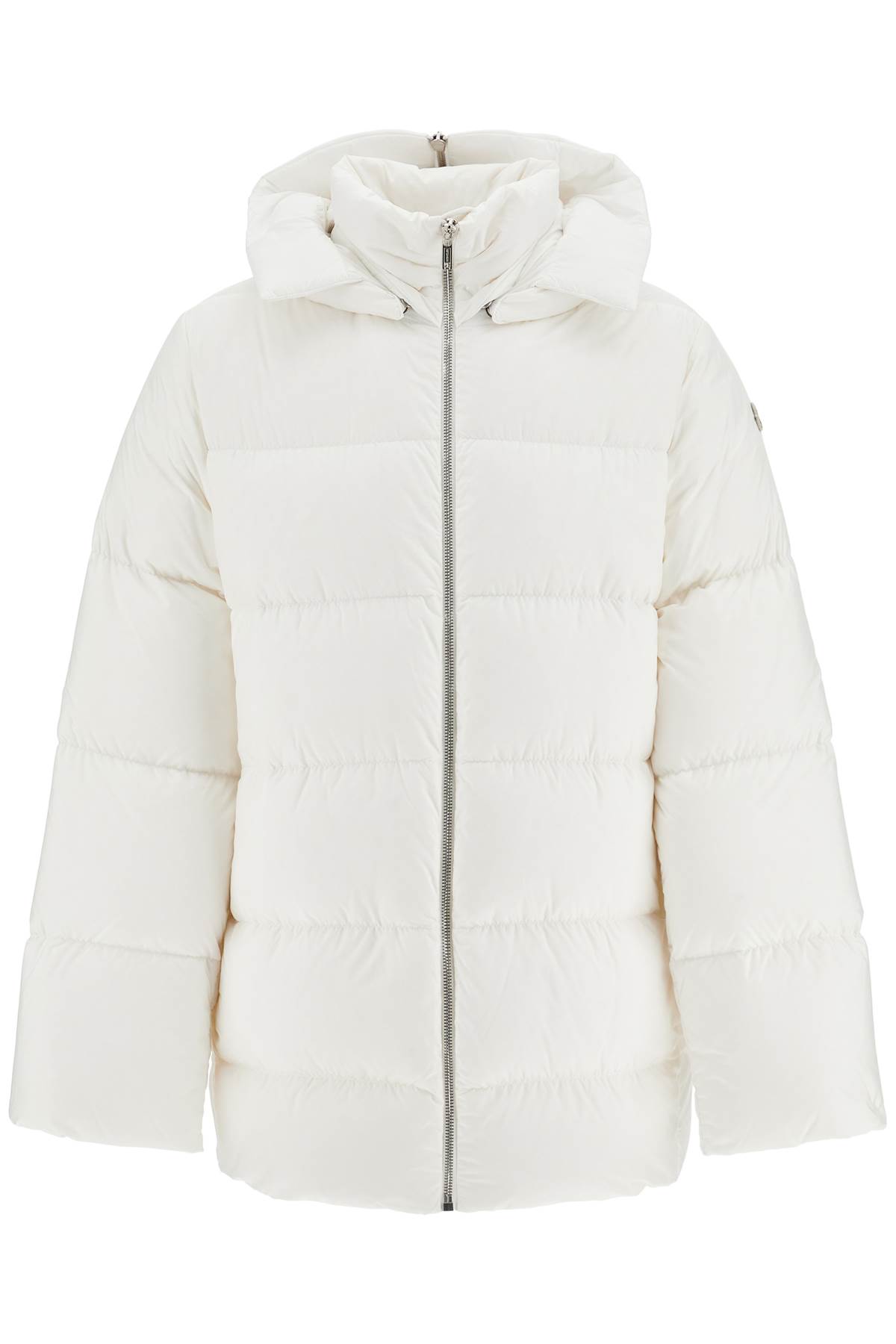 Moncler Genius Unisex Hooded Cyclopic Coat In Milk (white)