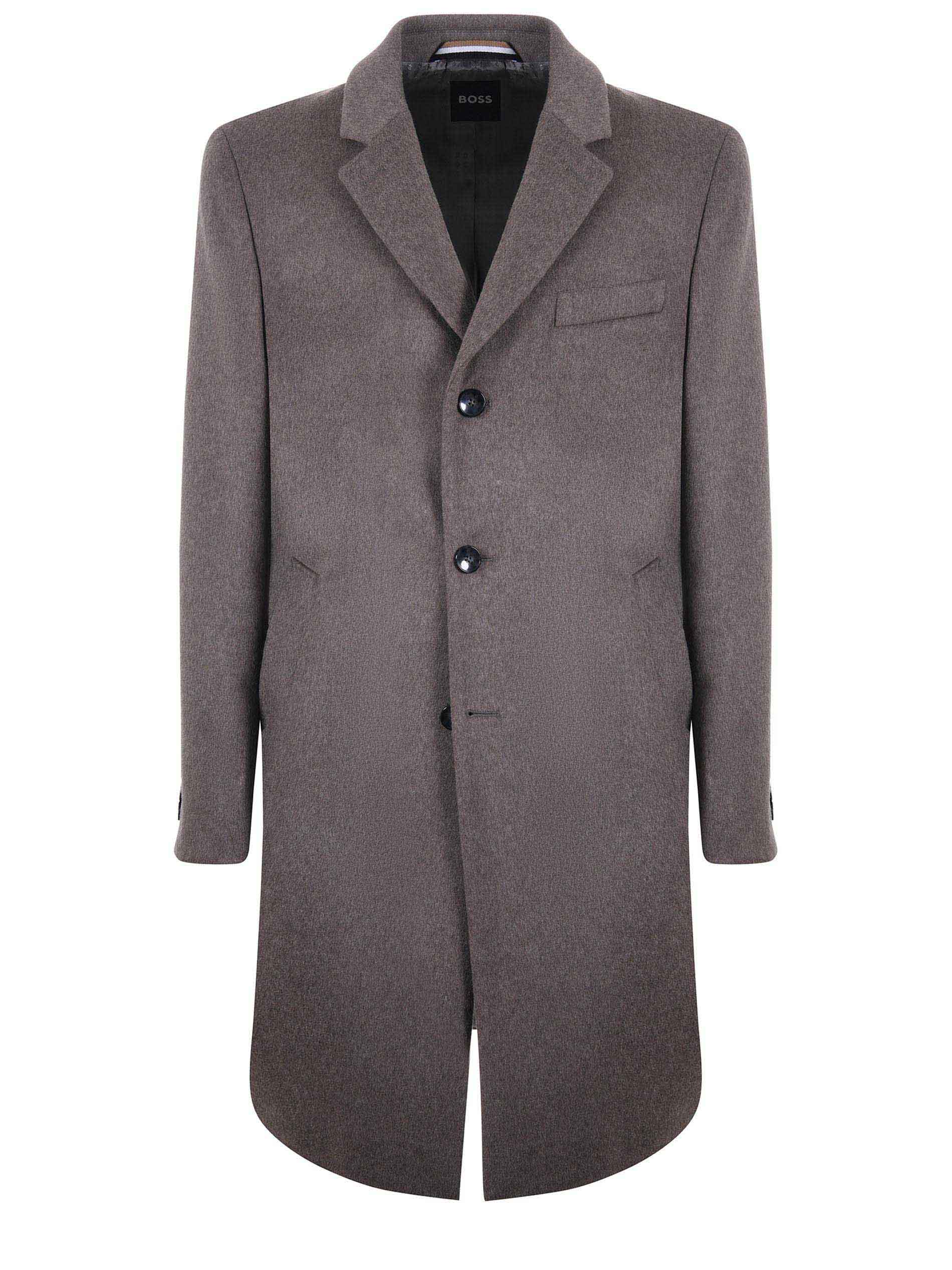 Coat In Wool And Cashmere