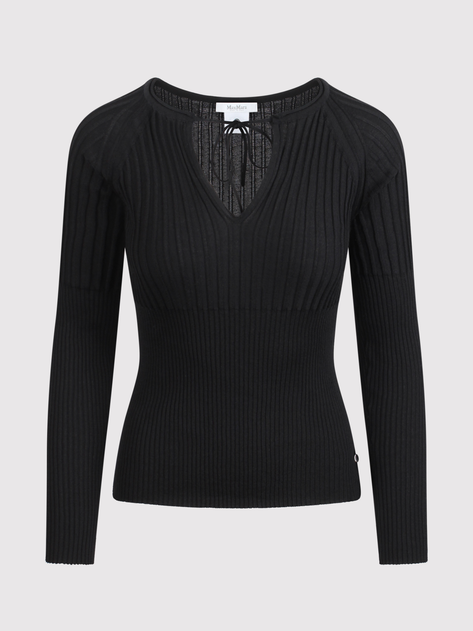 Ribbed Knit With Katai Lavallière Collar