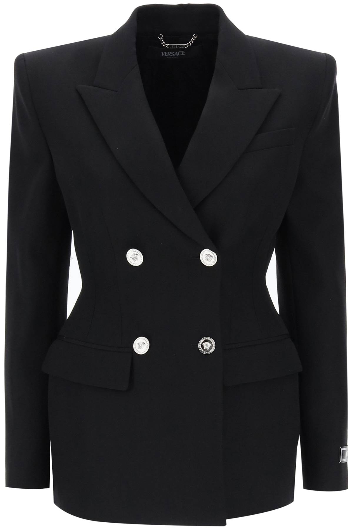 Blazer In Pure Black Virgin Wool