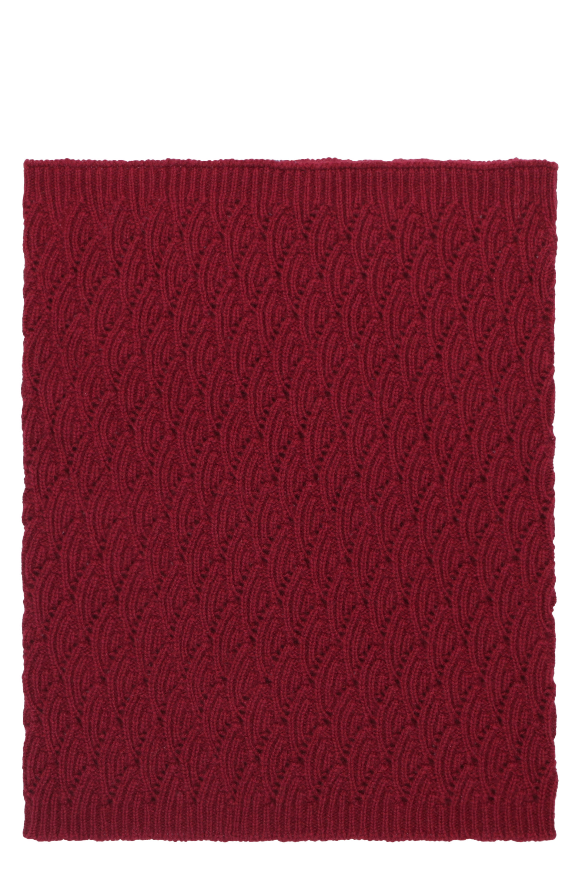 Malo Knit Collar In Burgundy
