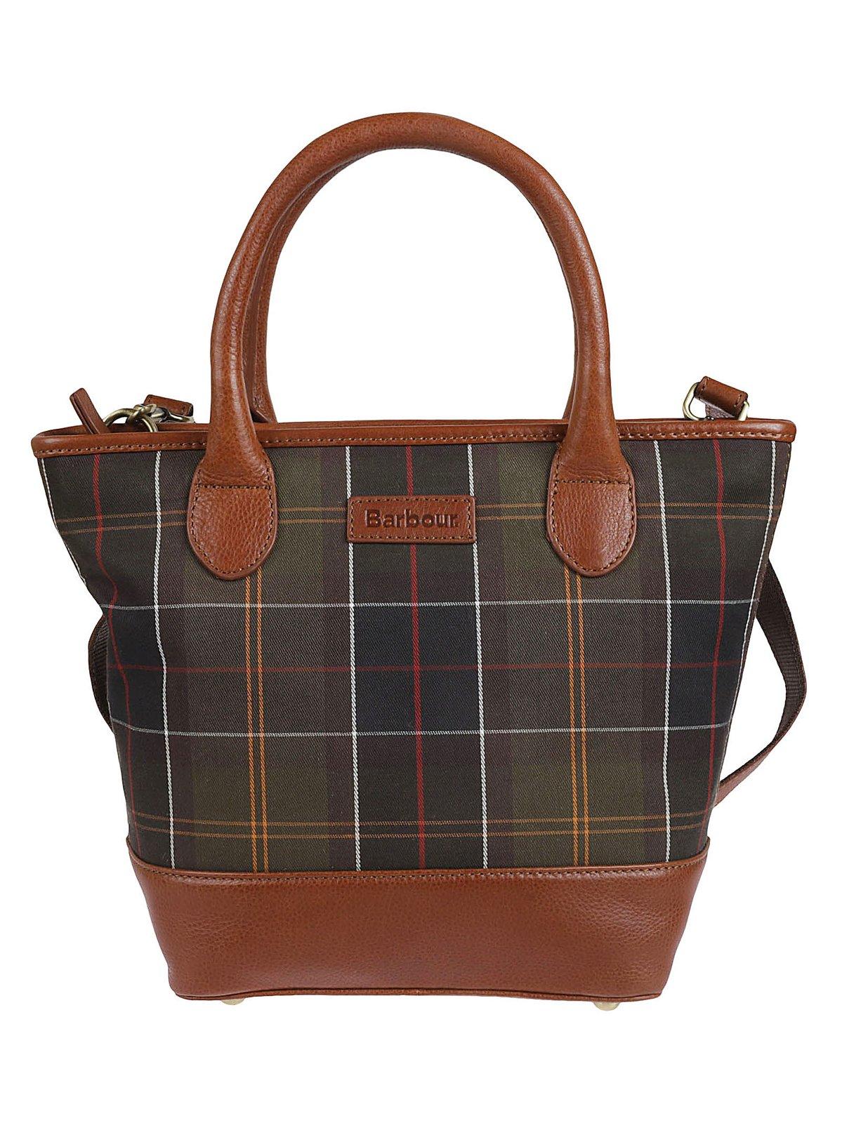 Katrine Checked Tote Bag