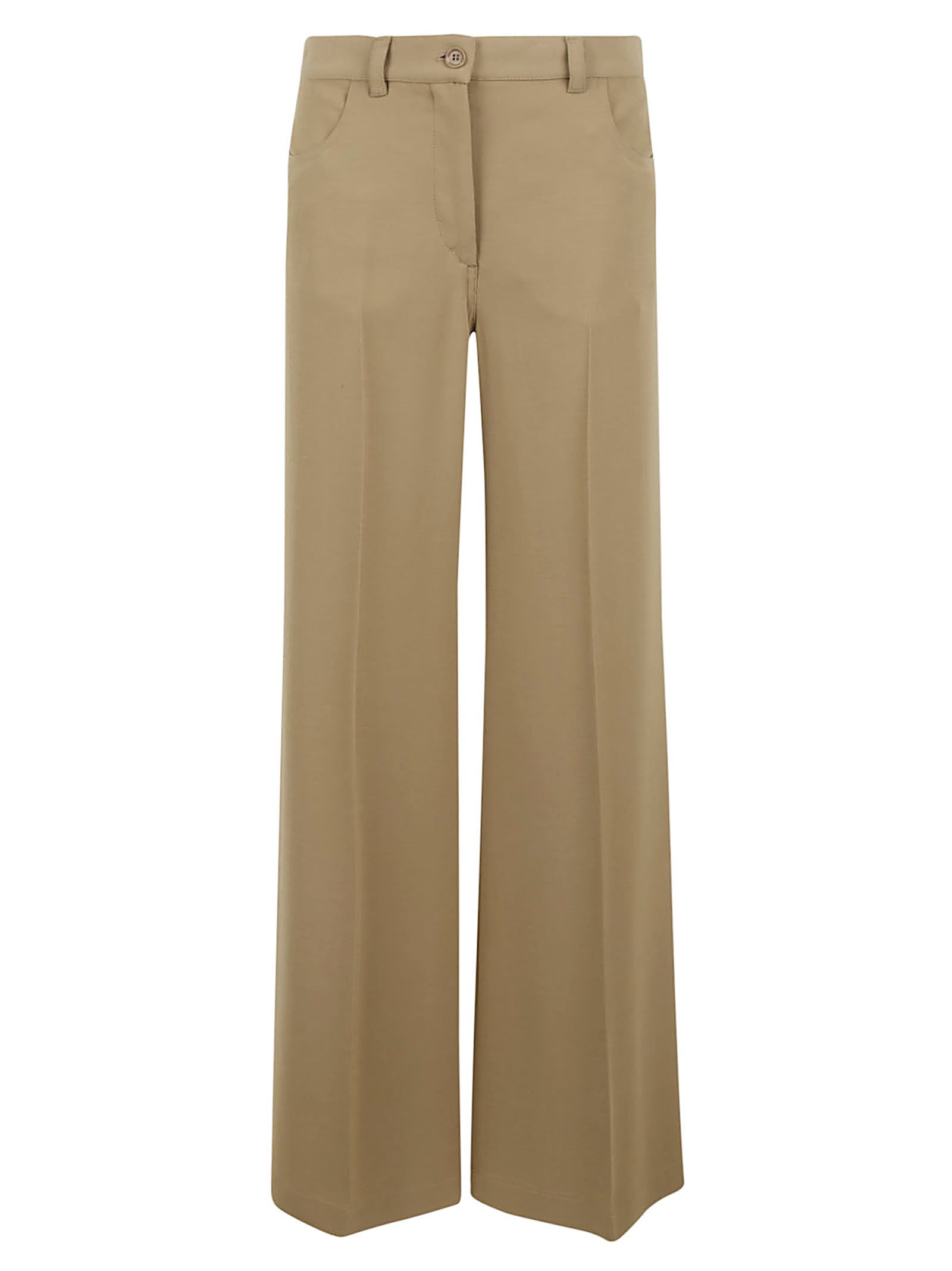 Plain Flared Trousers