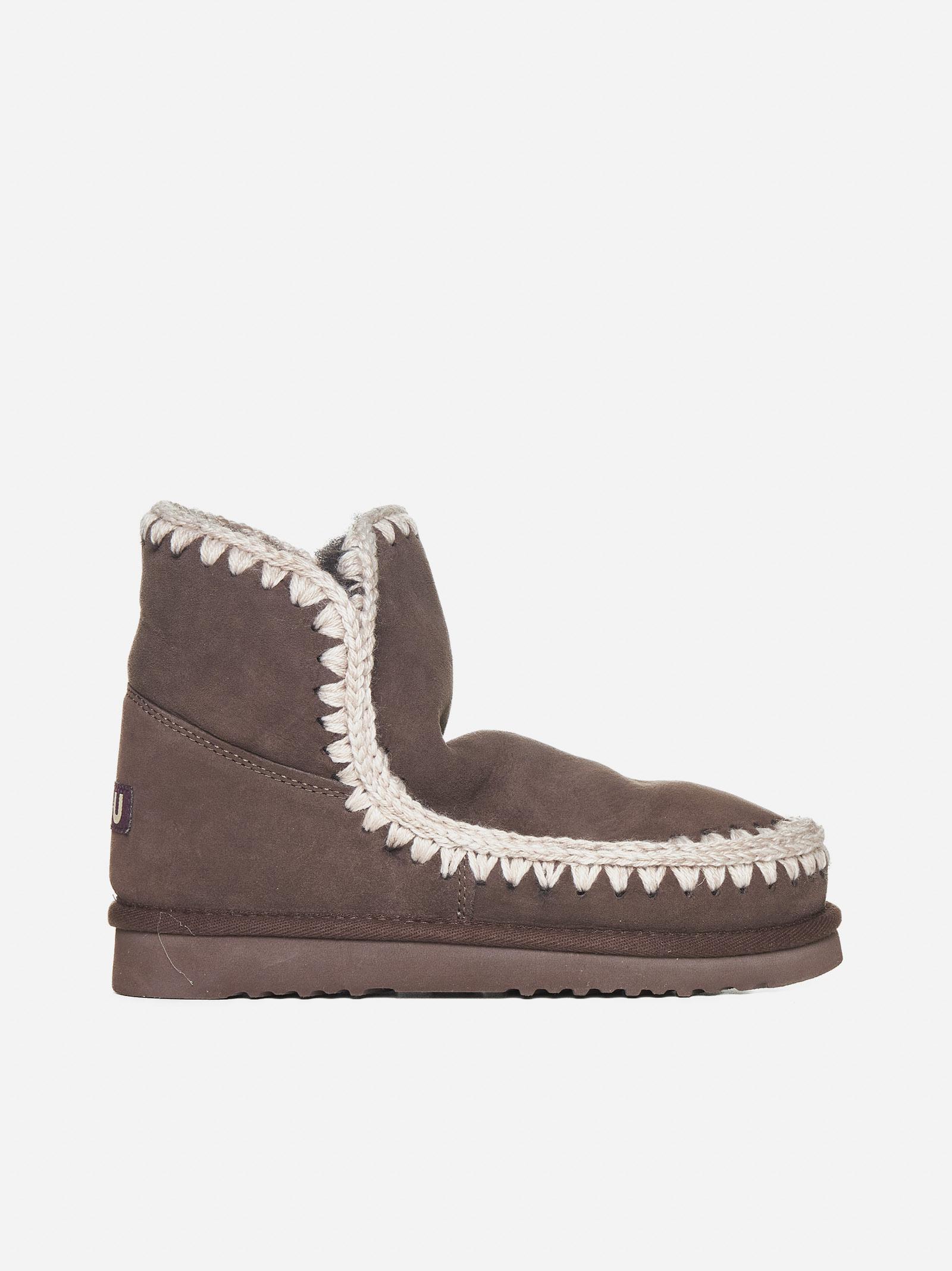 Eskimo Suede And Shearling Ankle Boots